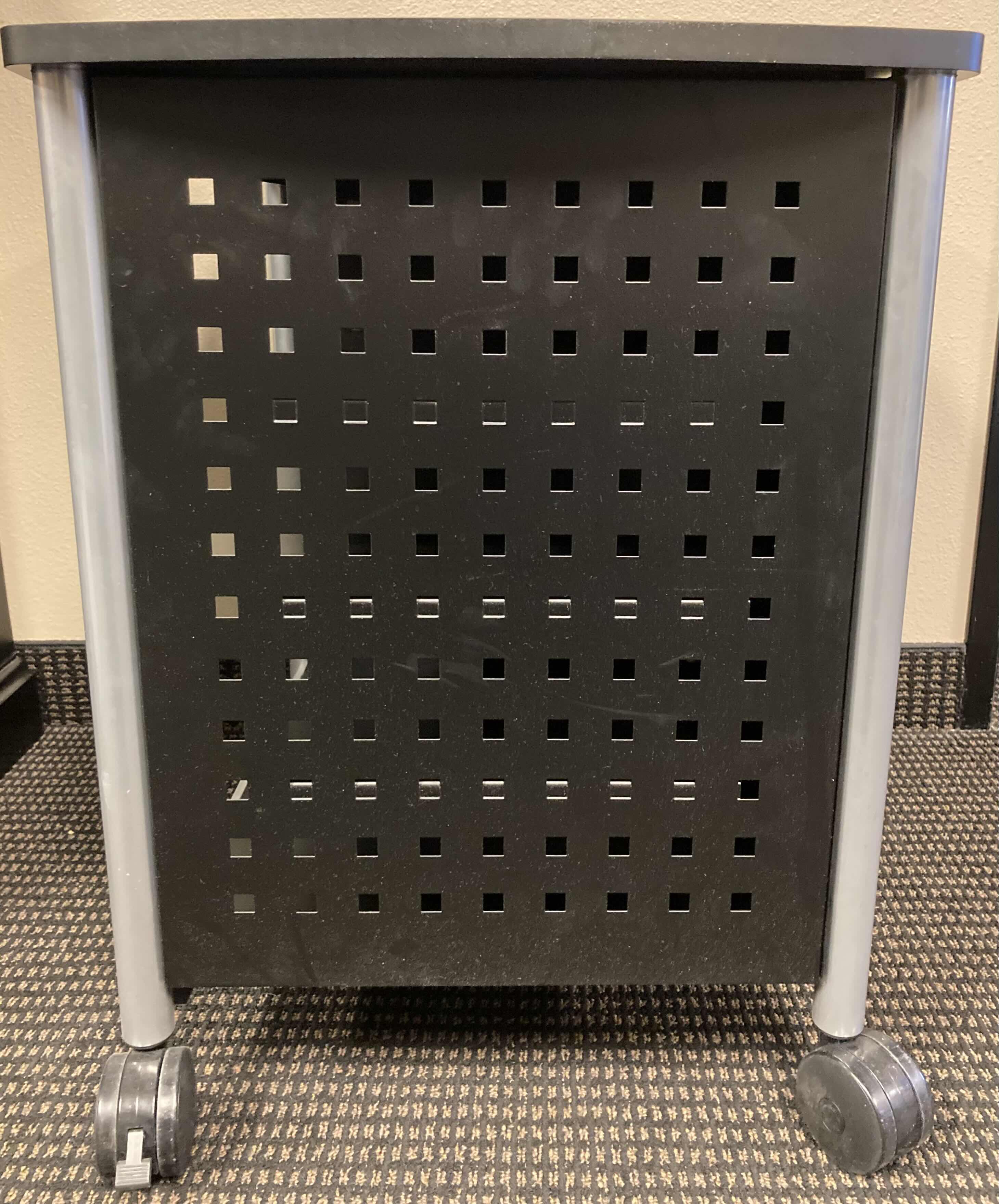 Photo 1 of SAFCO ROLLING OFFICE PRINTER STAND CART 26.5” X 20.5” H26.5”