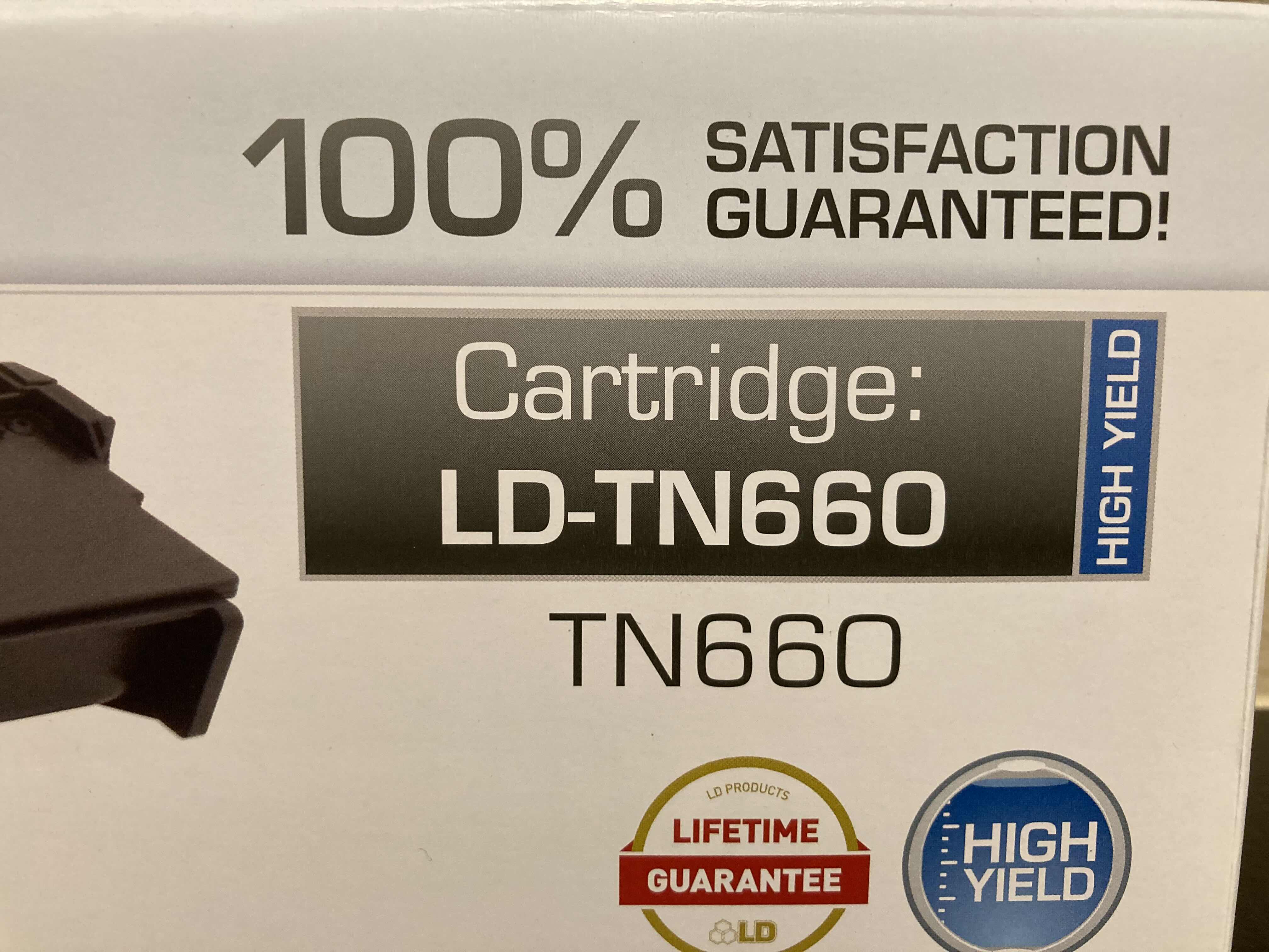 Photo 1 of NEW LD LASER BLACK TONER CARTRIDGE LD-TN660