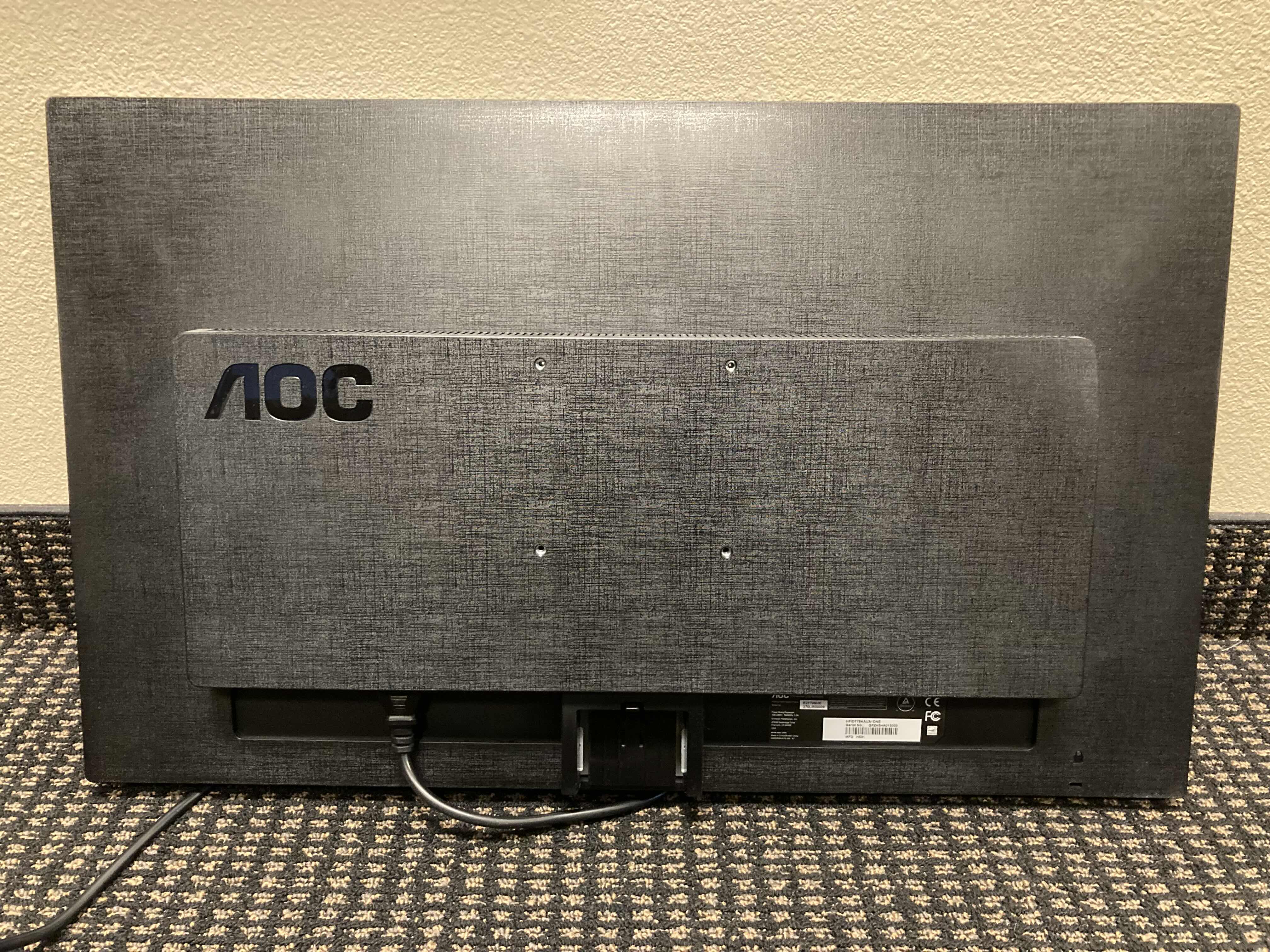 Photo 1 of AOC 27” LED MONITOR MODEL E2770SHE