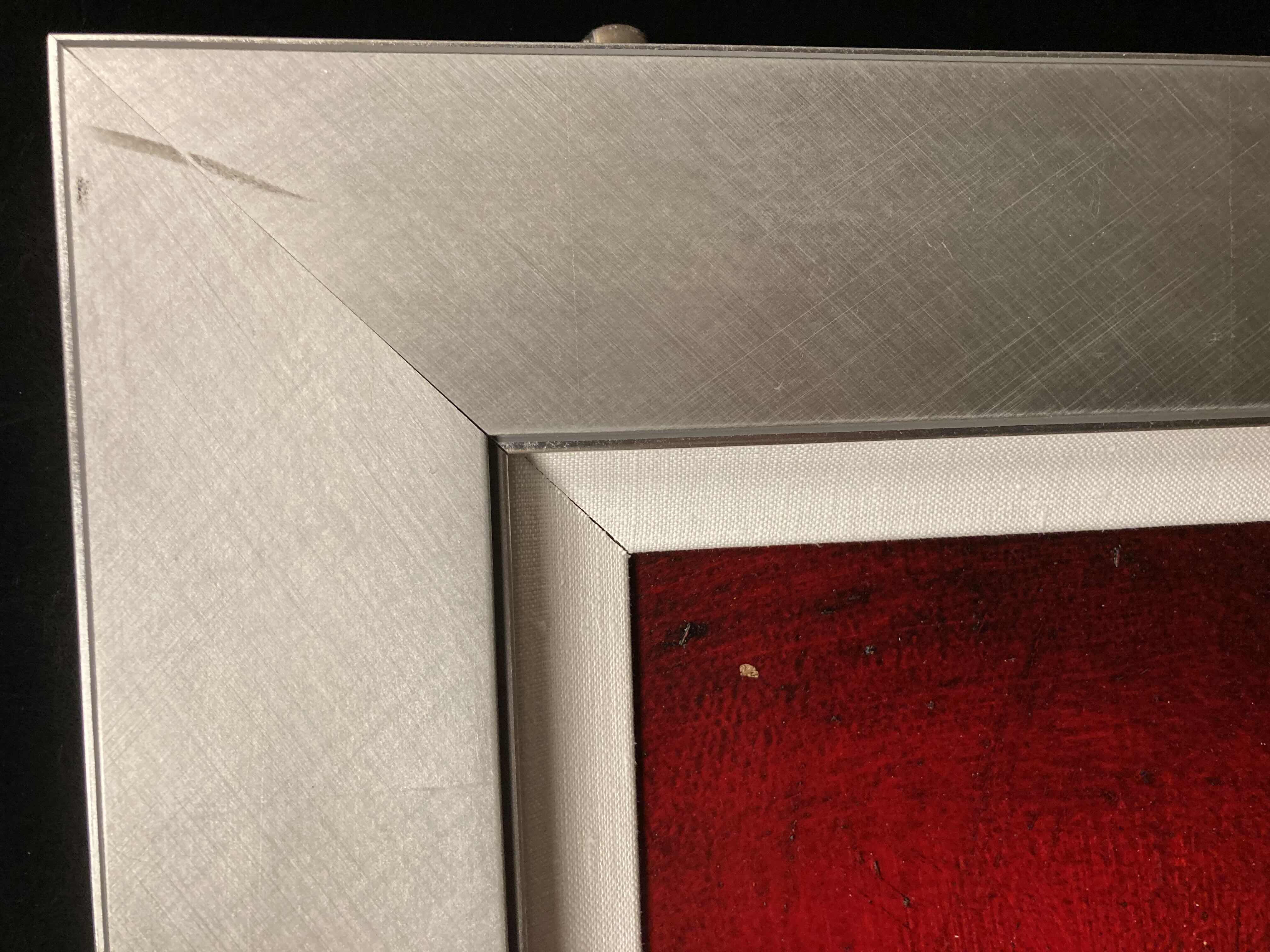 Photo 1 of ABSTRACT ART FRAMED CANVAS ARTWORK SIGNED BY ARTIST
 43” X 23”