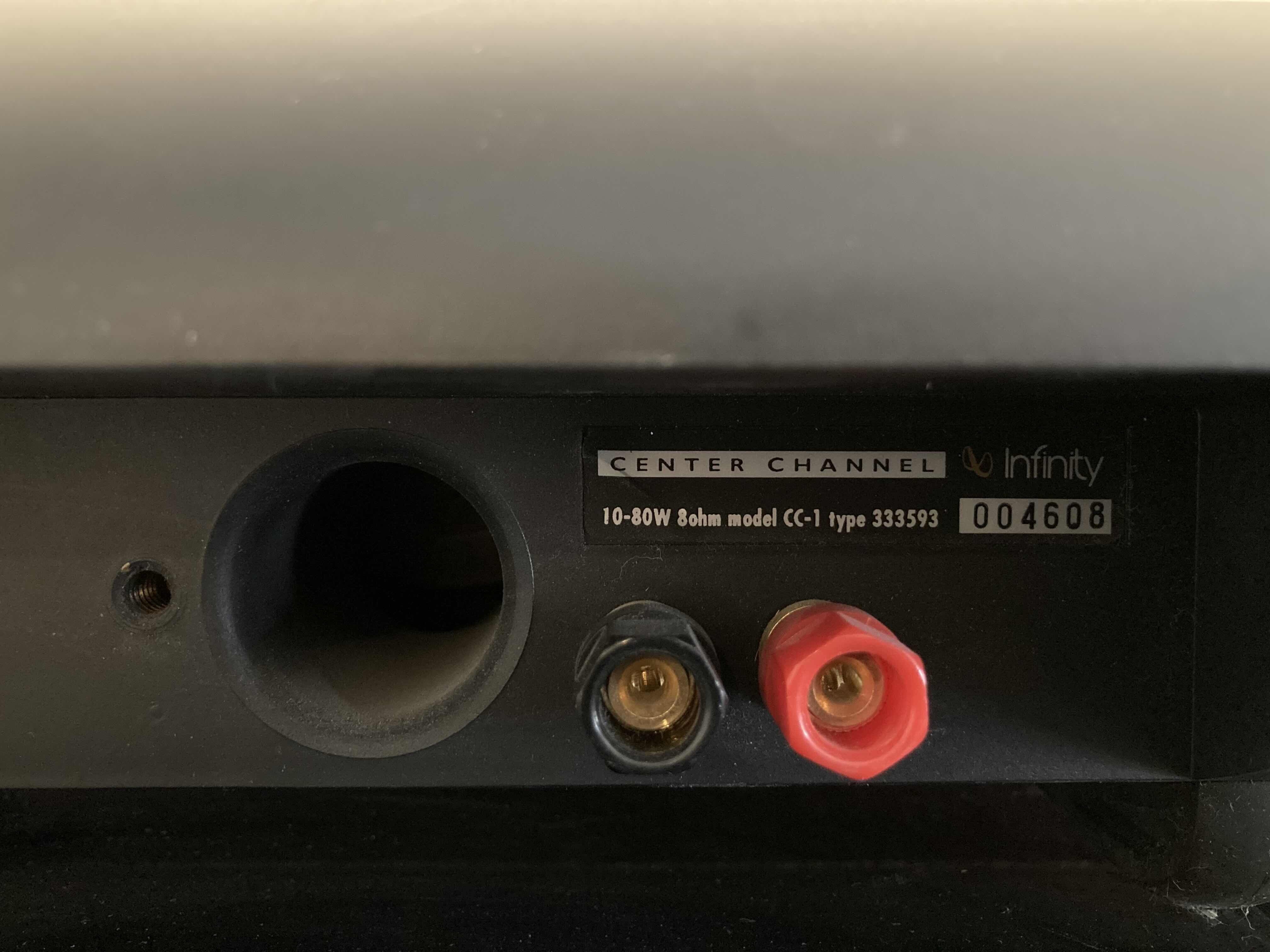 Photo 13 of PANASONIC DC SERVO TURNTABLE, STERO TURNER, CONTROL AMPLIFIER, DOUBLE CASSETTE DECK STERO SYSTEM W A3 SPEAKERS (2) & INFINITY CENTER CHANNEL