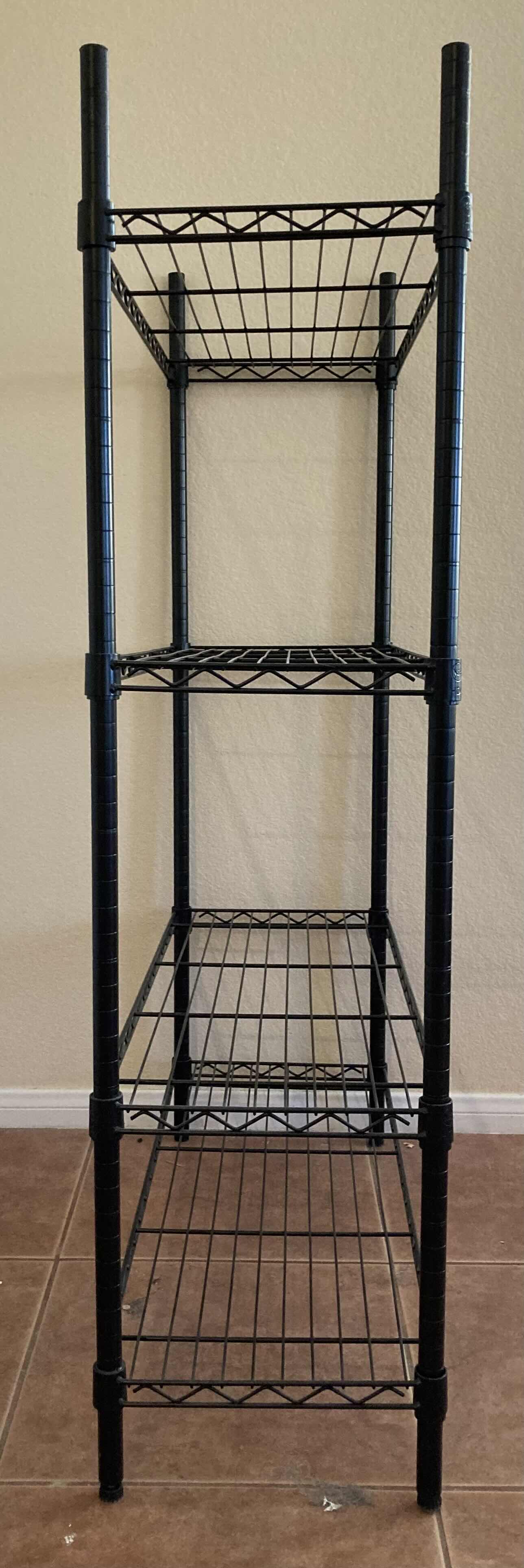 Photo 3 of HDX BLACK METAL 4 TIER METRO RACK 35.5” X 14” H54.75”
