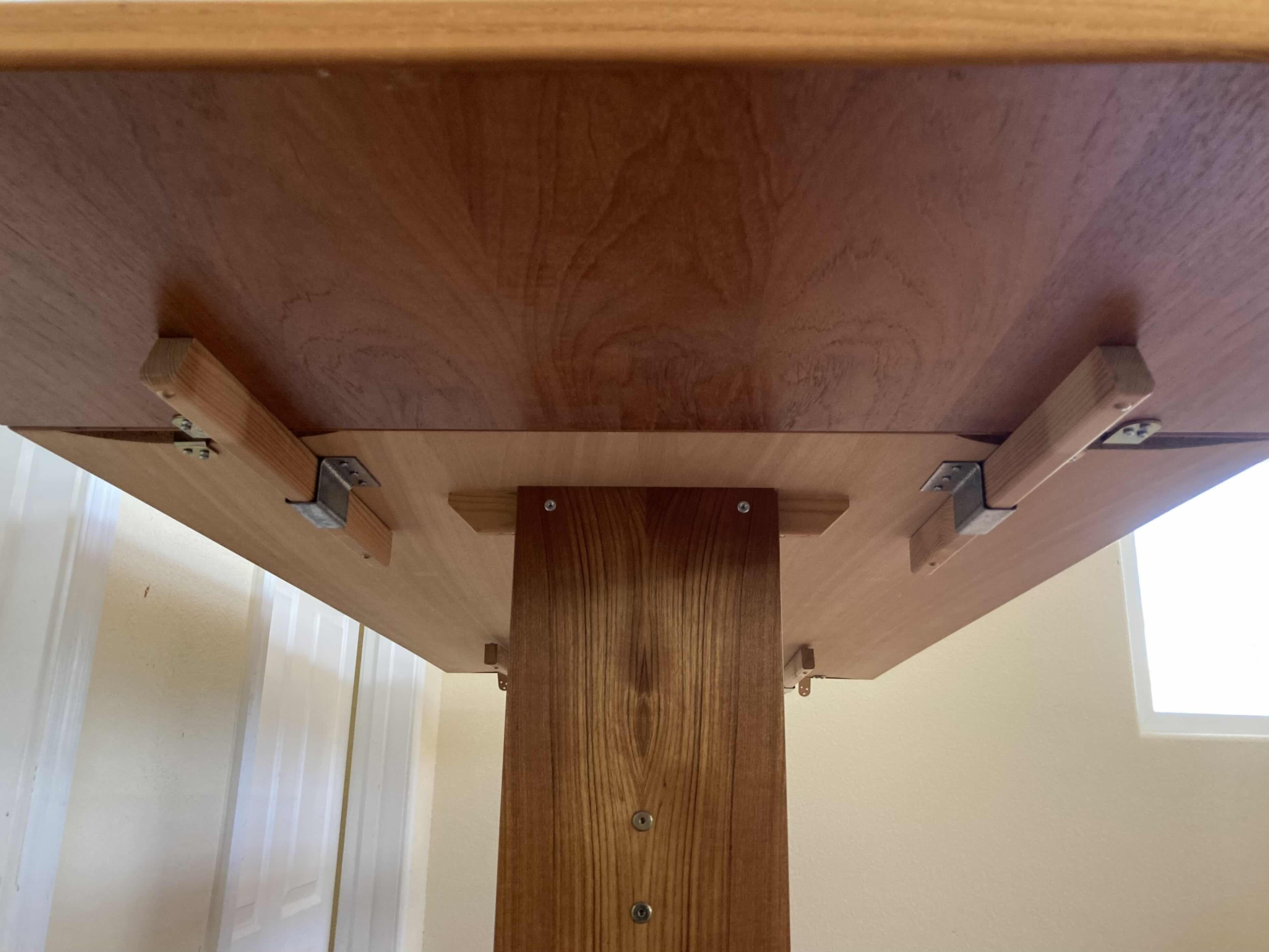 Photo 5 of SOUTHWESTERN STYLE WOOD FINISH DINING TABLE W TILE TOP INLAY 63”-79” X 35.5” H28.5”