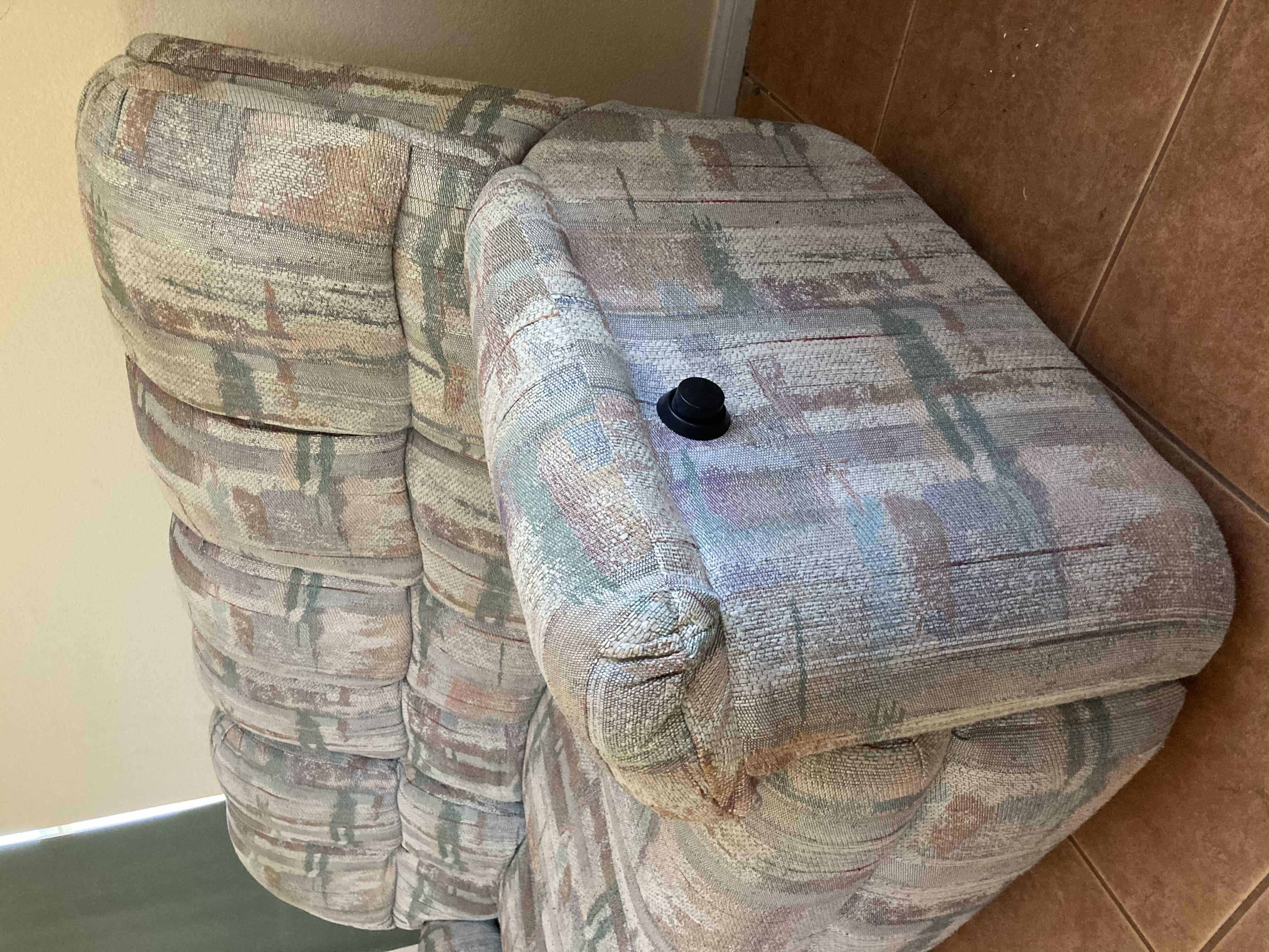 Photo 1 of SOUTHWESTERN STYLE RECLINING SOFA W THROW PILLOWS 84” X 40” H37”