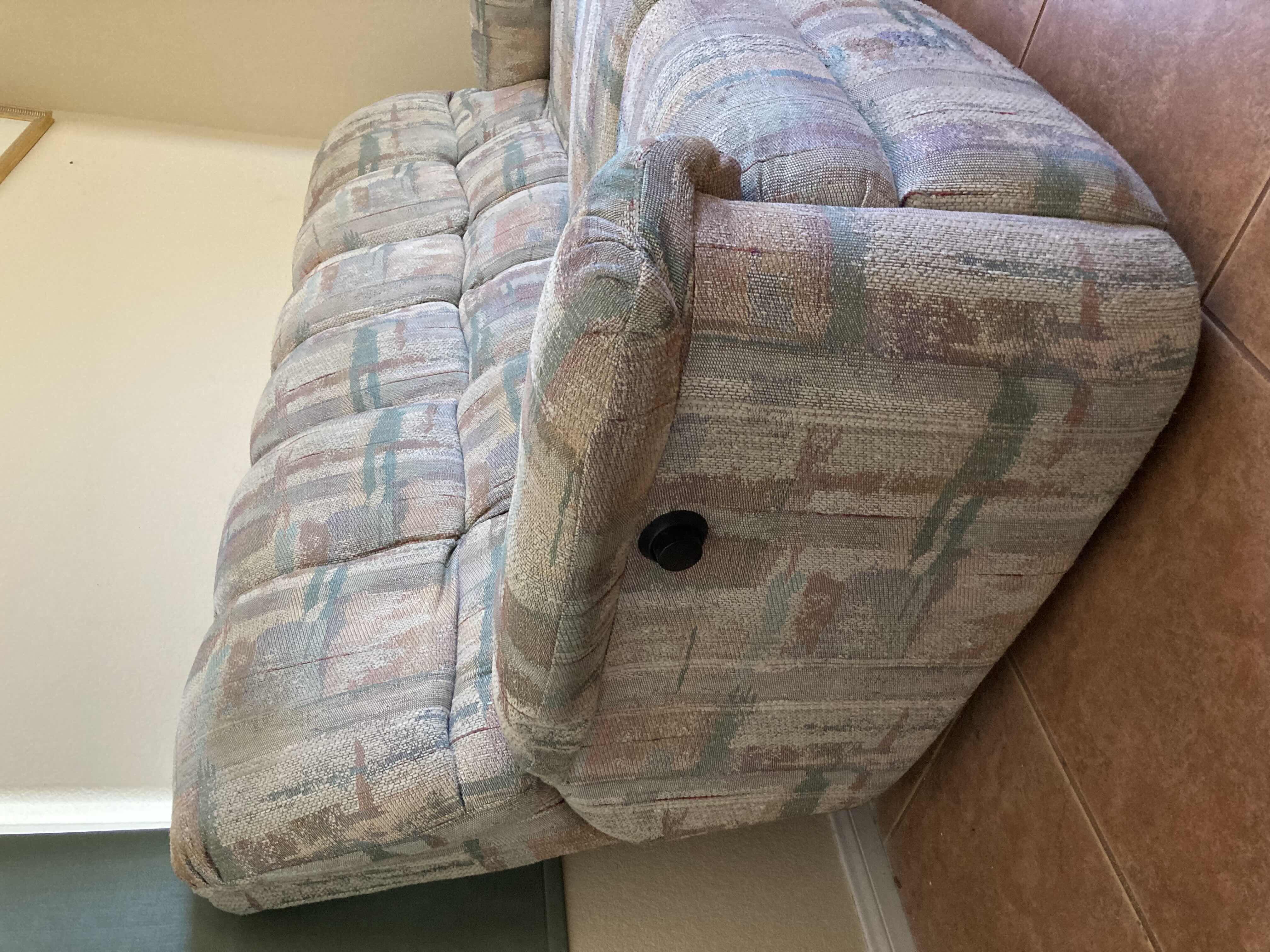 Photo 1 of SOUTHWESTERN STYLE RECLINING SOFA W THROW PILLOWS 84” X 40” H37”