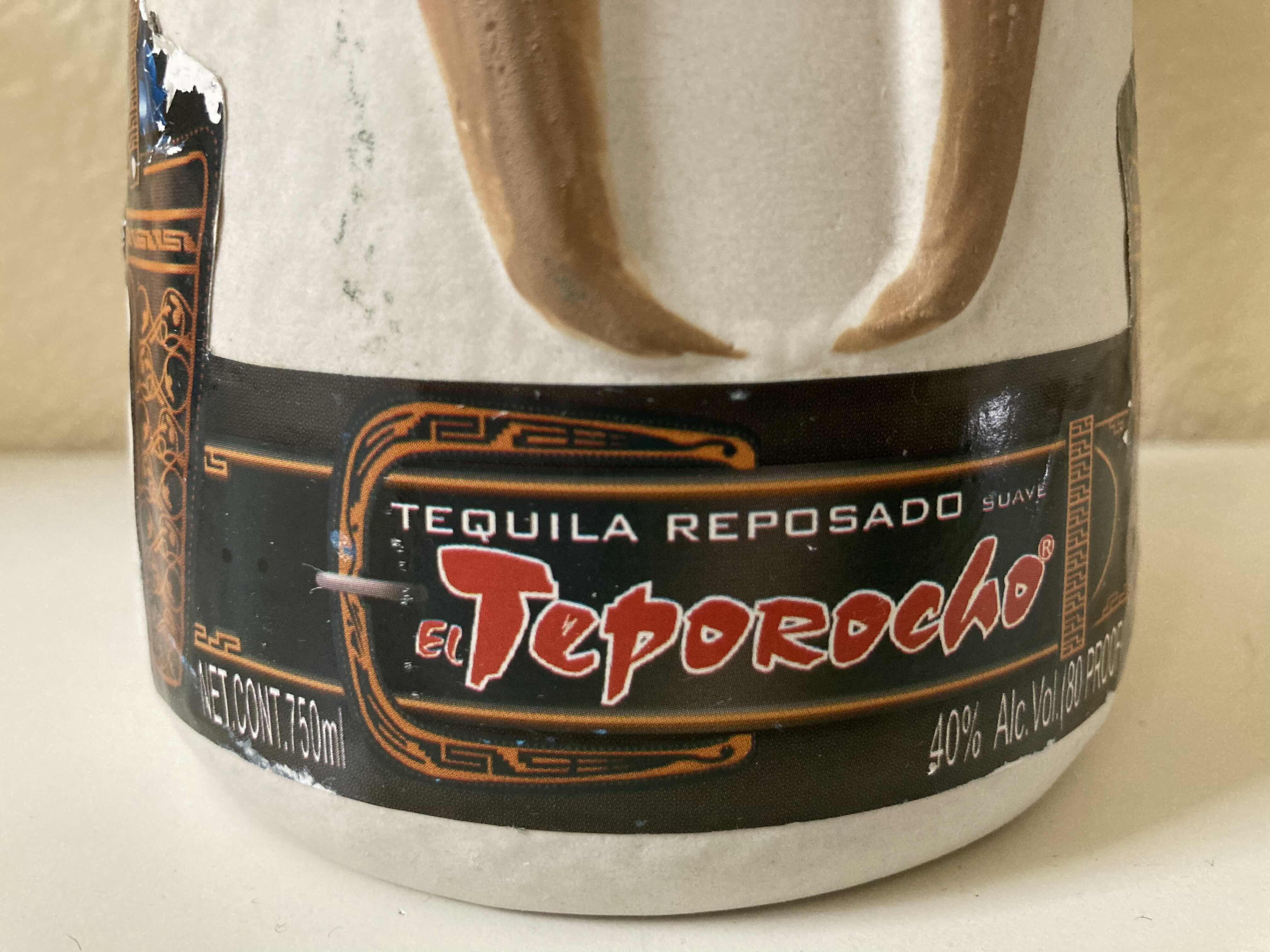Photo 1 of EL TEPOROCHO TEQUILA CERAMIC DECANTER 750ML