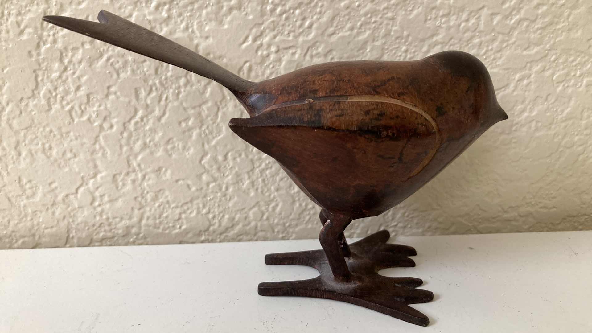 Photo 1 of BRASS PAINTED BIRD DECOR 5.5” X 4”