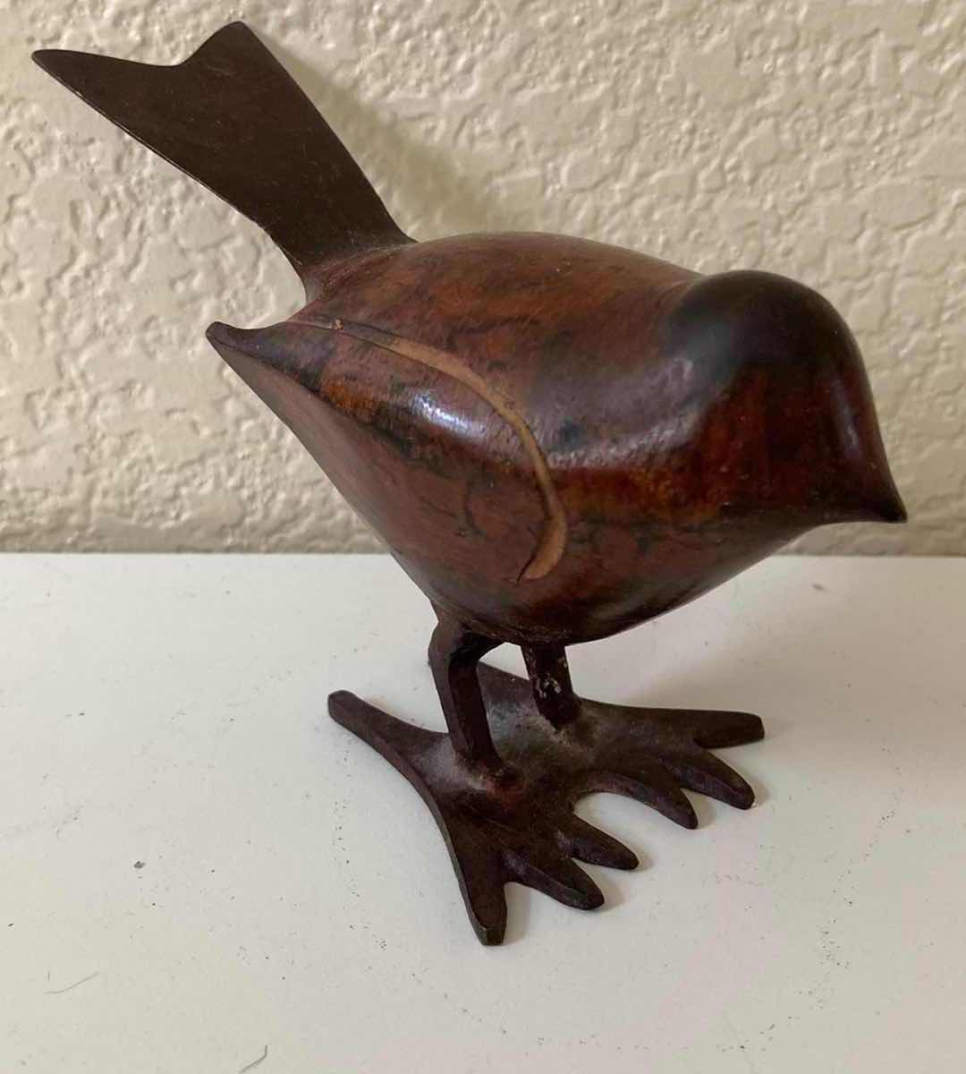 Photo 1 of BRASS PAINTED BIRD DECOR 5.5” X 4”