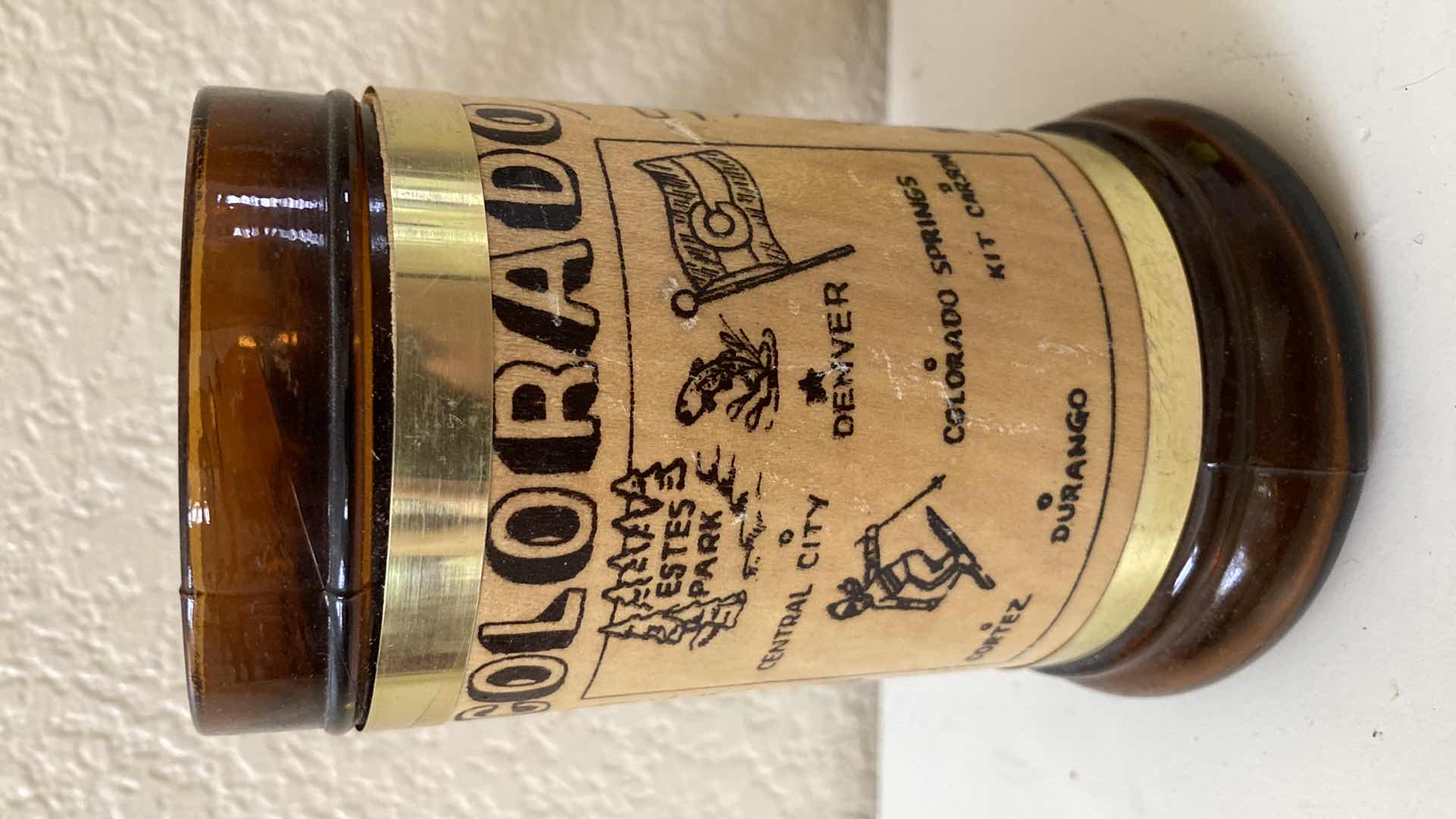 Photo 1 of COLORADO WOOD & GLASS STEIN 3.5” X 5.5”