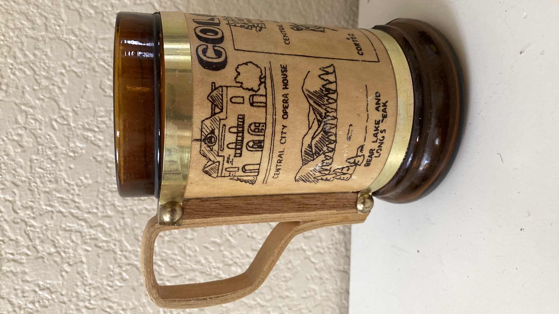 Photo 1 of COLORADO WOOD & GLASS STEIN 3.5” X 5.5”