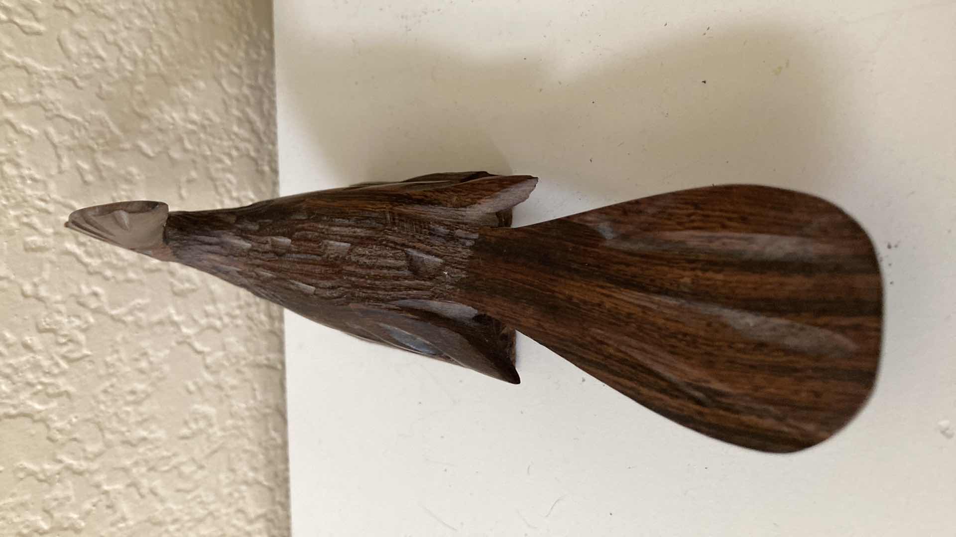 Photo 1 of HAND CARVED WOOD ROADRUNNER H3” & HANDCRAFTED WOOD TOUCAN H8” DECOR