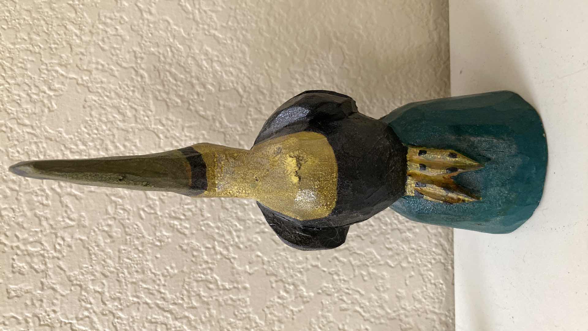 Photo 6 of HAND CARVED WOOD ROADRUNNER H3” & HANDCRAFTED WOOD TOUCAN H8” DECOR