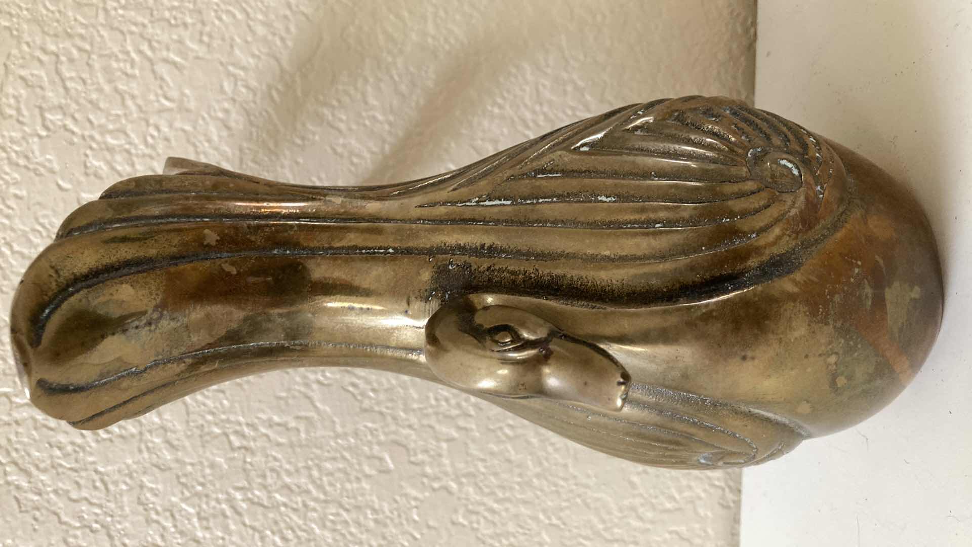 Photo 1 of BRASS DUCK THEMED VASE 6” X 7.75”