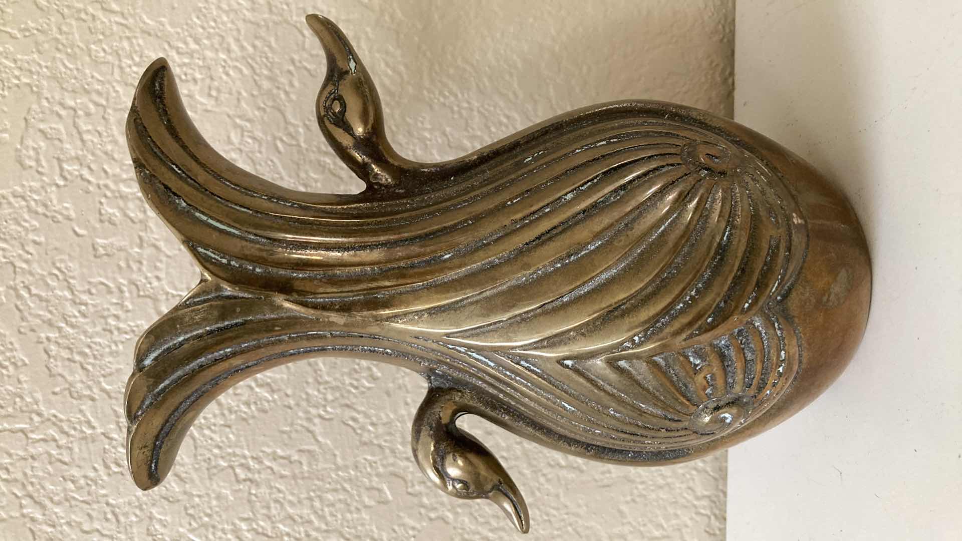 Photo 1 of BRASS DUCK THEMED VASE 6” X 7.75”