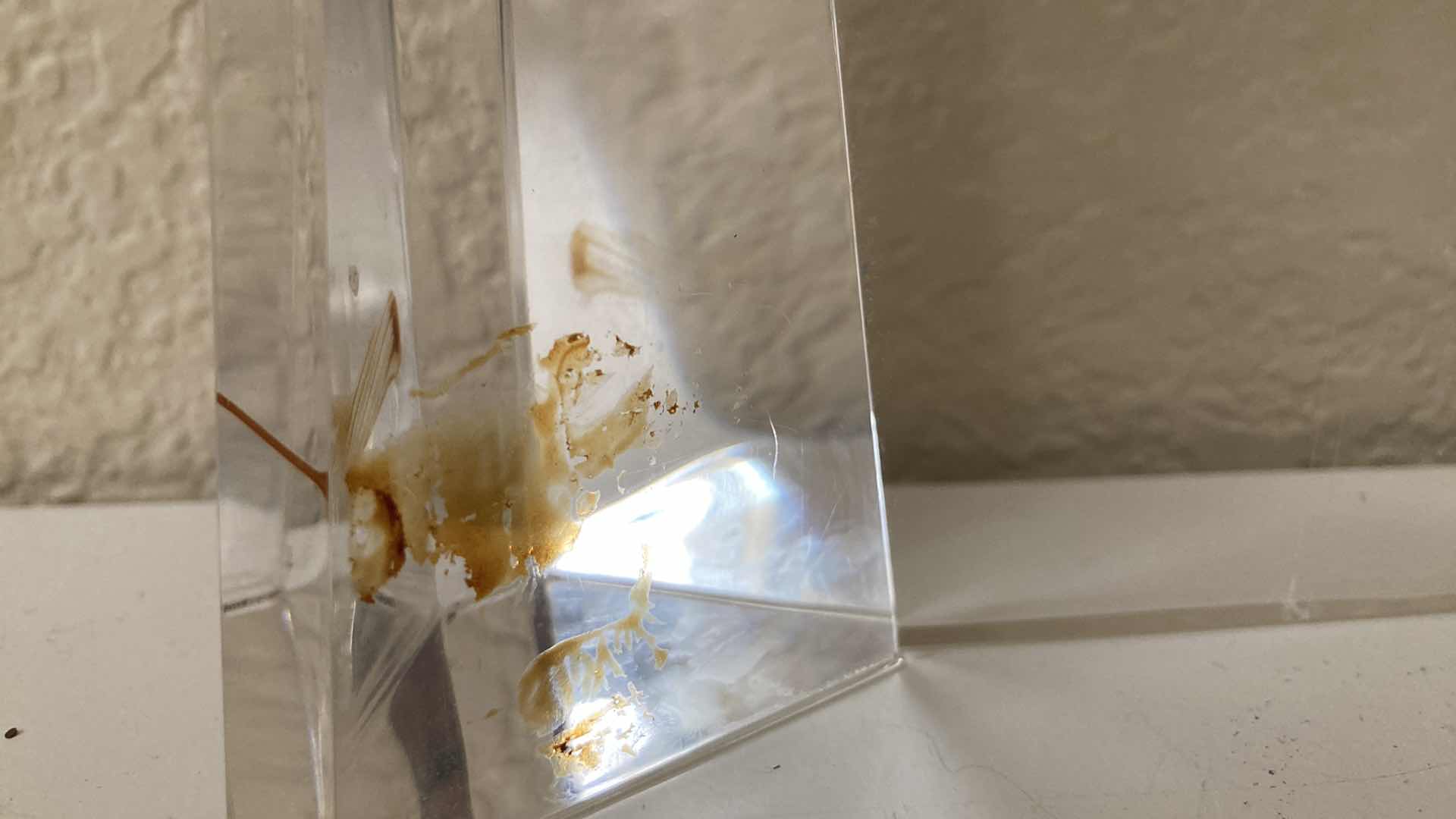 Photo 1 of SEIKO QUARTZ ACRYLIC DESK CLOCK 6.75” X 8.75”