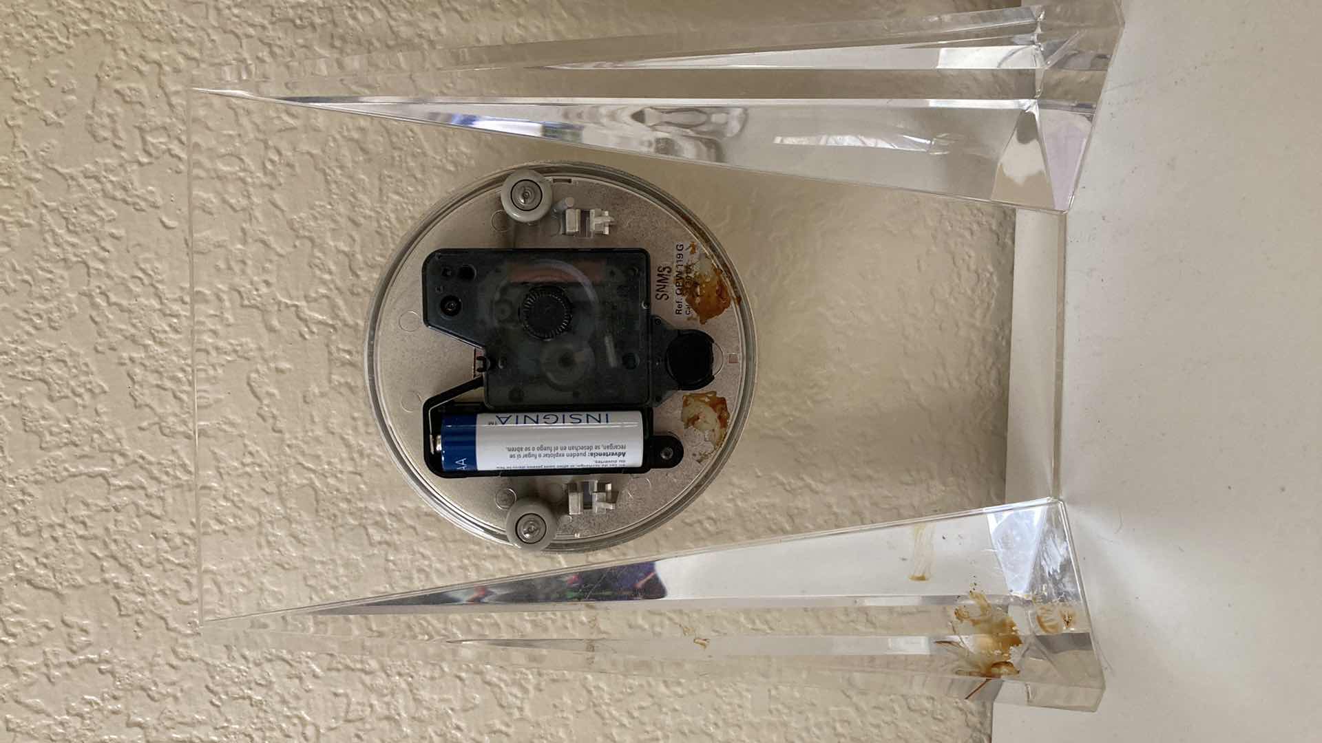 Photo 1 of SEIKO QUARTZ ACRYLIC DESK CLOCK 6.75” X 8.75”