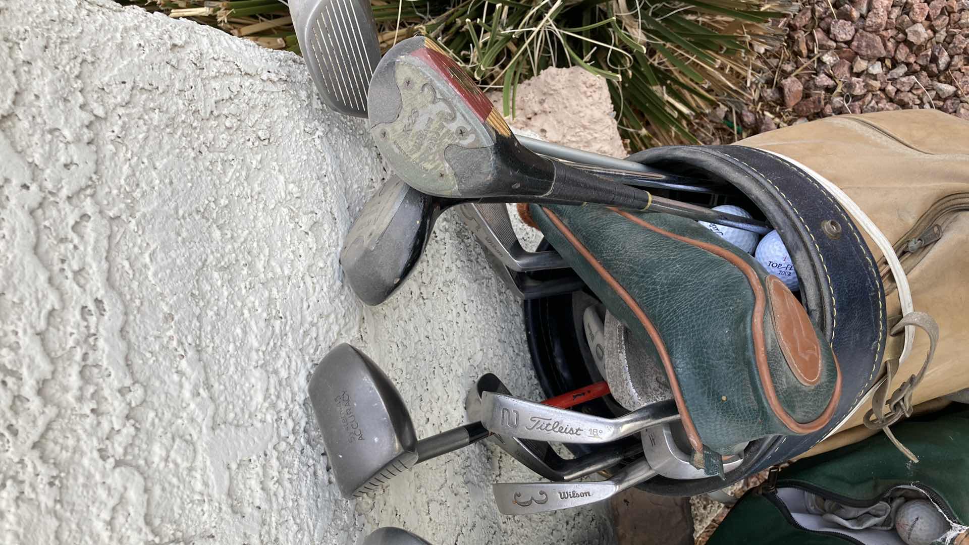 Photo 1 of GOLF BAGS W CLUBS- VARIOUS BRANDS