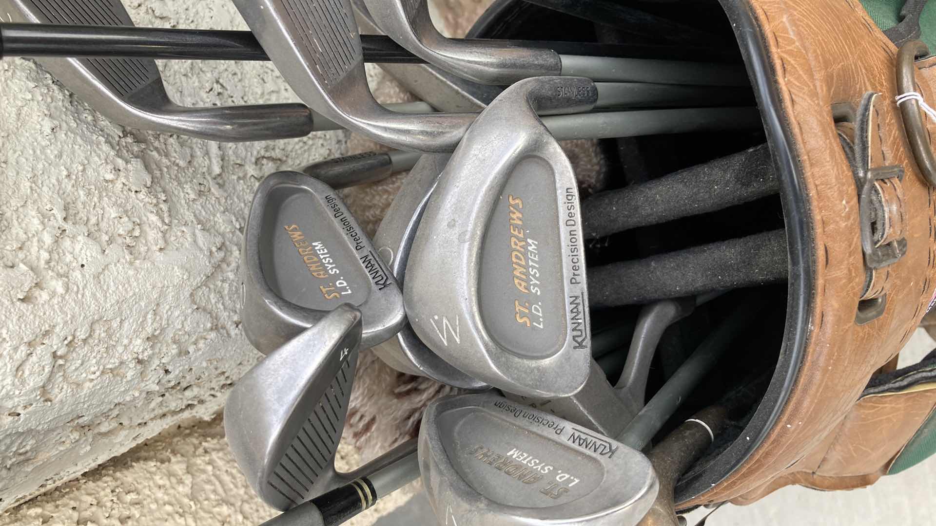 Photo 1 of GOLF BAGS W CLUBS- VARIOUS BRANDS