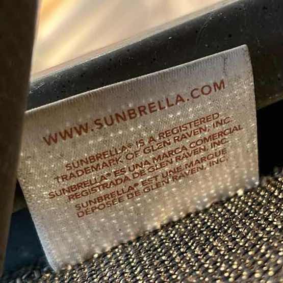 Photo 1 of SUNBRELLA GRAY SLING PATIO CHAISE LOUNGE CHAIR 30” X 86” 17”-43.5”