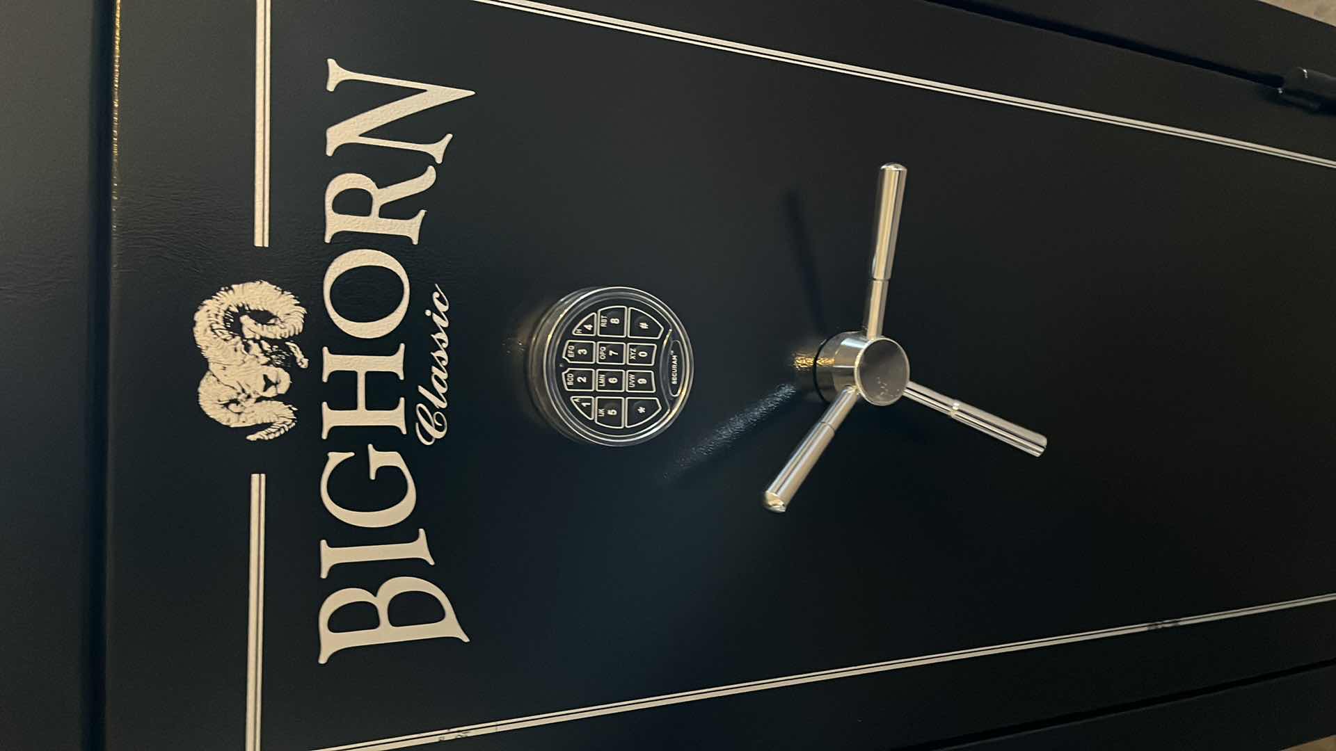 Photo 1 of BIG HORN CLASSIC BLACK GUN SAFE W CODE ENTRY 29” X 22.5” H55.75”