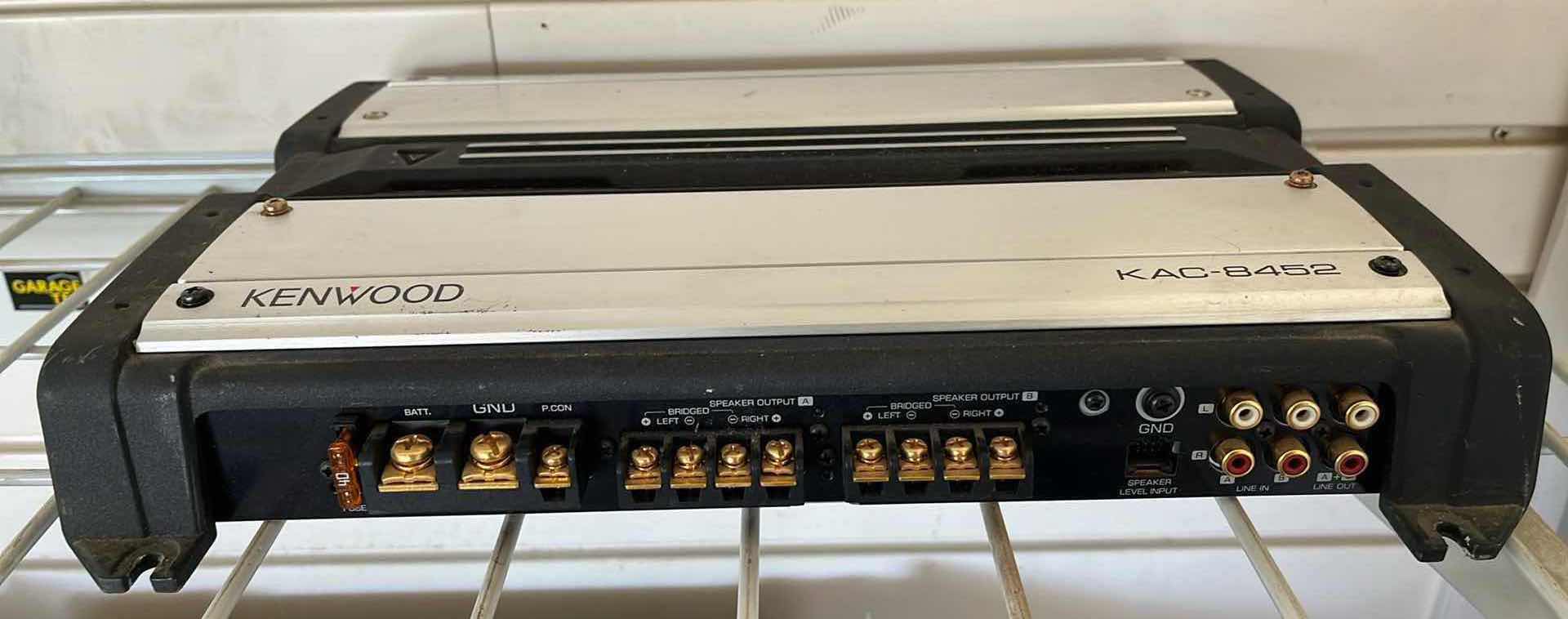 Photo 1 of KENWOOD BASS BOOST CONTROL SYSTEM 4/3/2 CHANNEL POWER AMPLIFIER KAC-8452