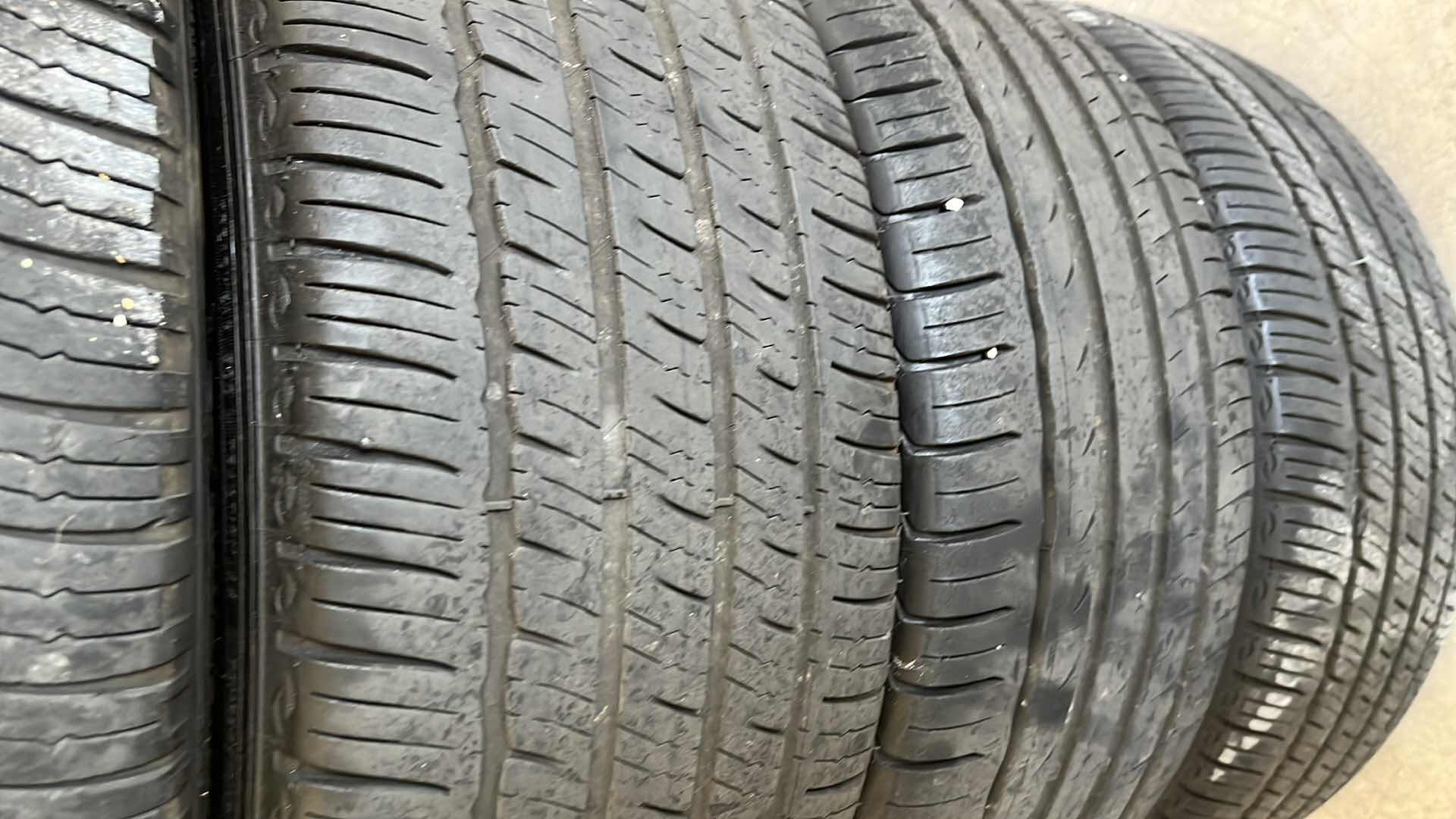 Photo 1 of LINCOLN 19" WHITE FINISH WHEELS RIMS 19X8JX55 (4) W MICHELIN TUBELESS TIRES 245/40R19 (3) SAILUN TIRE 245/40R19