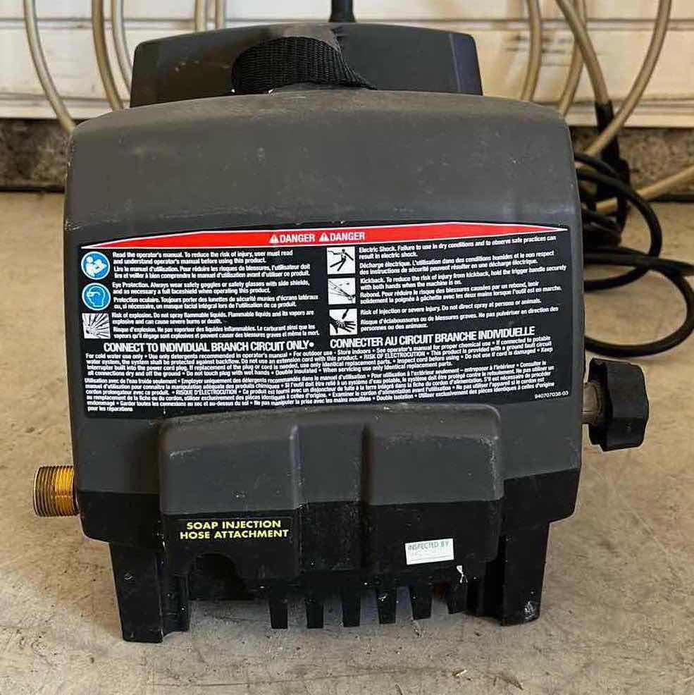 Photo 1 of RYOBI 1600PSI ELECTRIC PRESSURE WASHER 1.2GPM