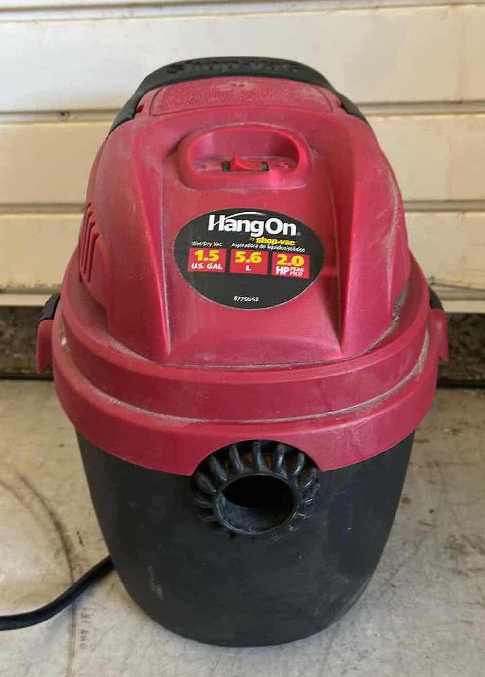 Photo 1 of SHOP VAC HANG ON MINI WET/DRY VAC 1.5GAL