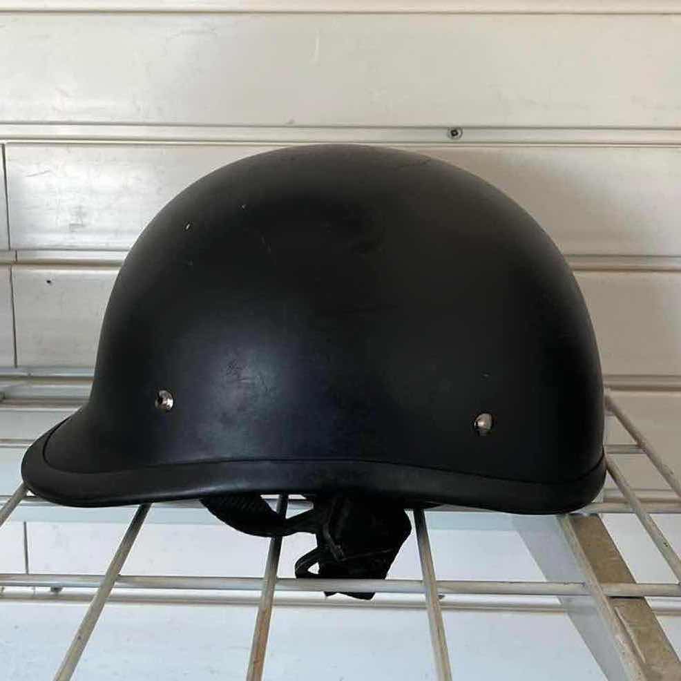 Photo 1 of BADASS MATTE BLACK MOTORCYCLE HELMET MENS LG