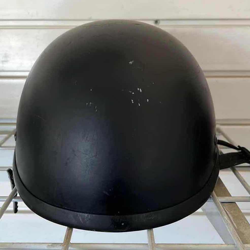 Photo 1 of BADASS MATTE BLACK MOTORCYCLE HELMET MENS LG