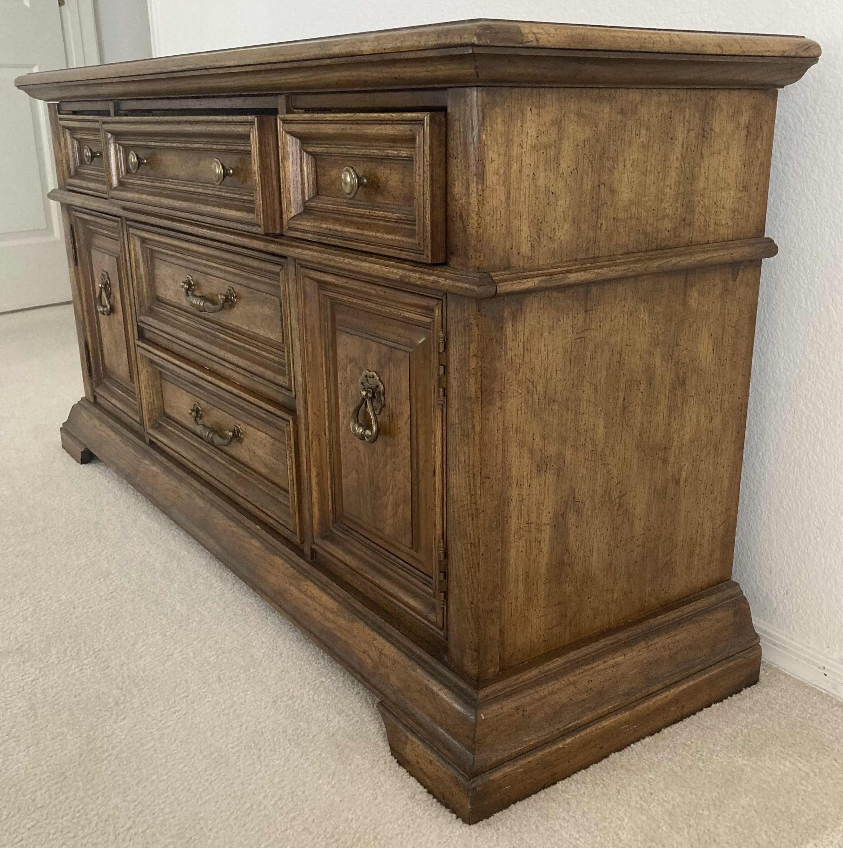 Photo 1 of STANLEY FURNITURE FRUITWOOD ITALIAN DRESSER 58” X 18.5” H30.5”