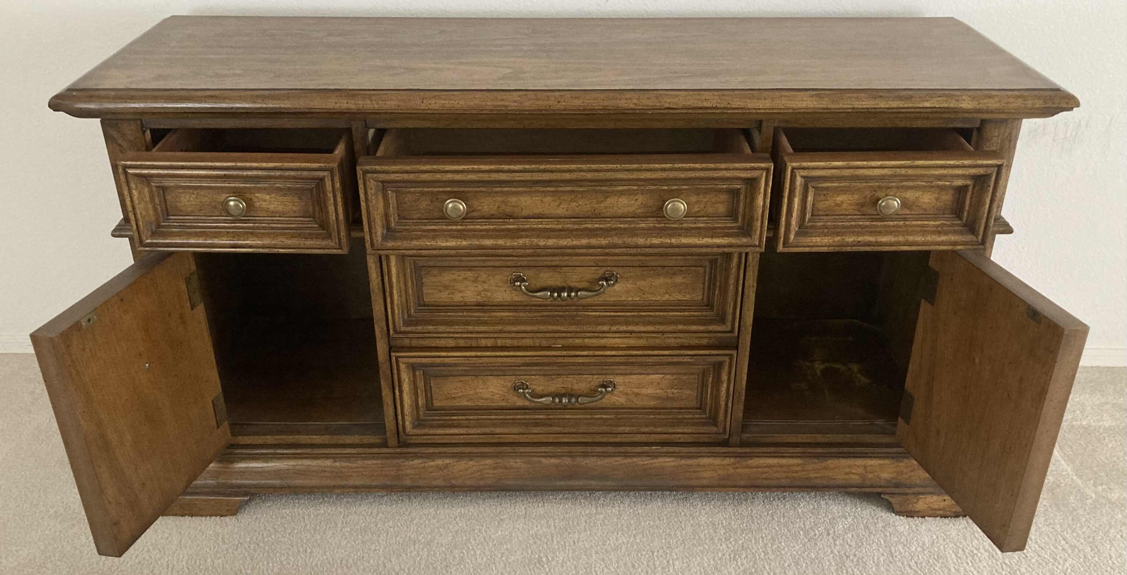 Photo 1 of STANLEY FURNITURE FRUITWOOD ITALIAN DRESSER 58” X 18.5” H30.5”