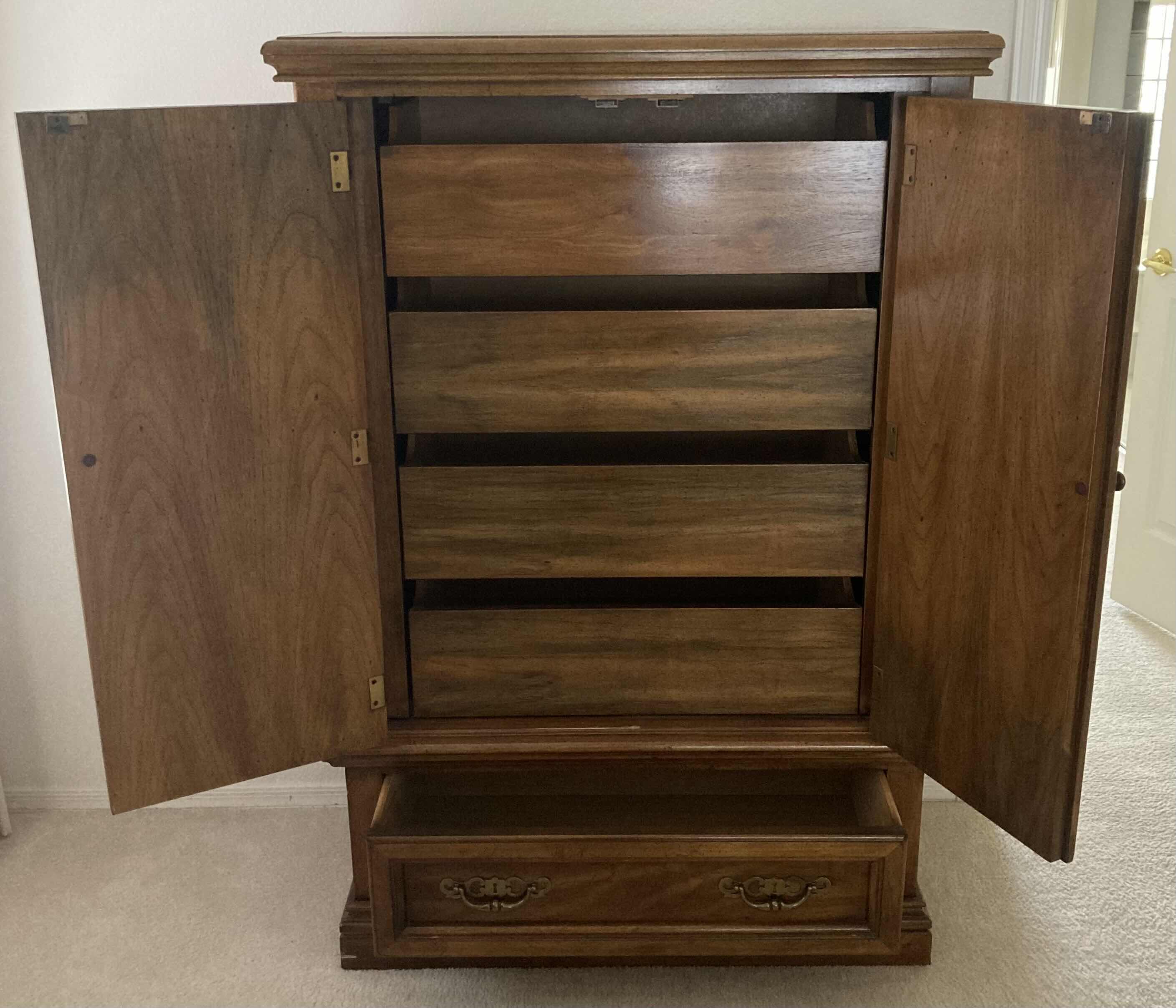 Photo 1 of ANTIQUE WOOD ARMOIRE 38” X 18” H58”