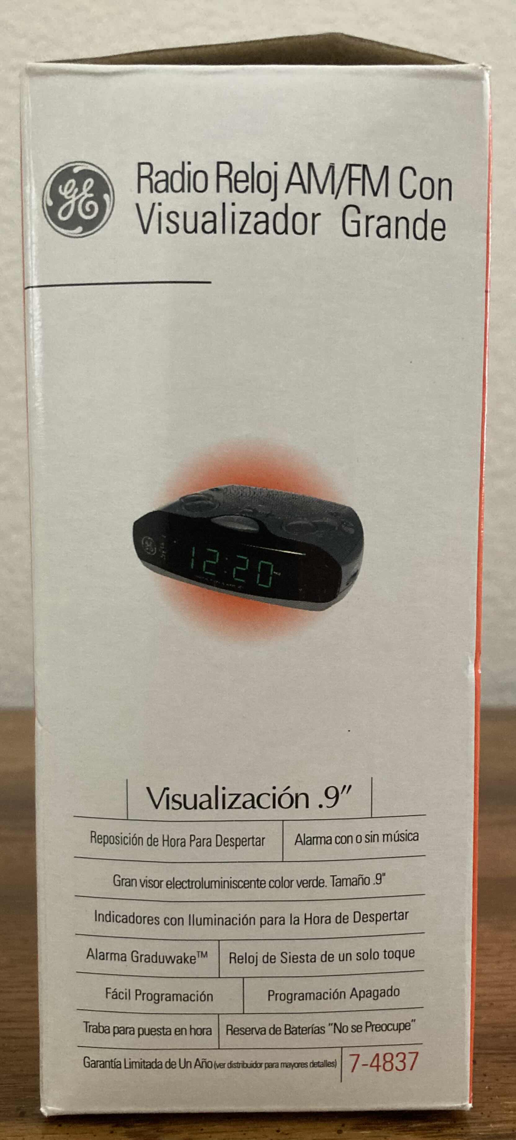 Photo 1 of GE AM/FM CLOCK RADIO MODEL 7-4837