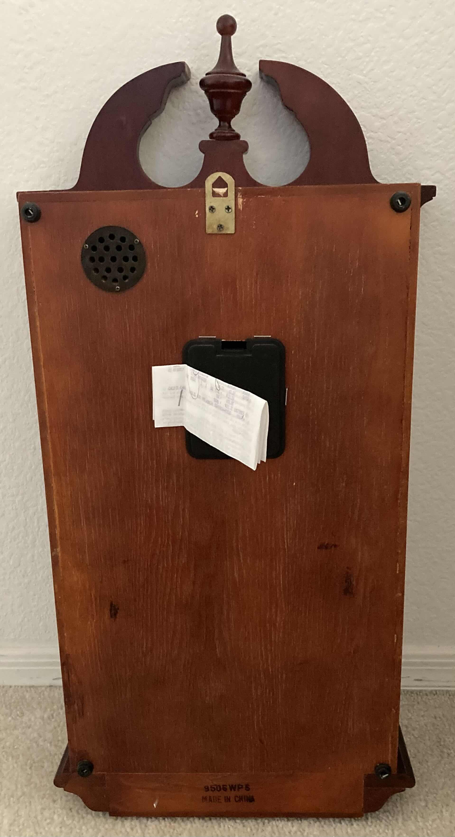 Photo 1 of STRAUSBOURG MANOR WESTMINSTER CHIME WALL CLOCK 12” X 5” H25.5”