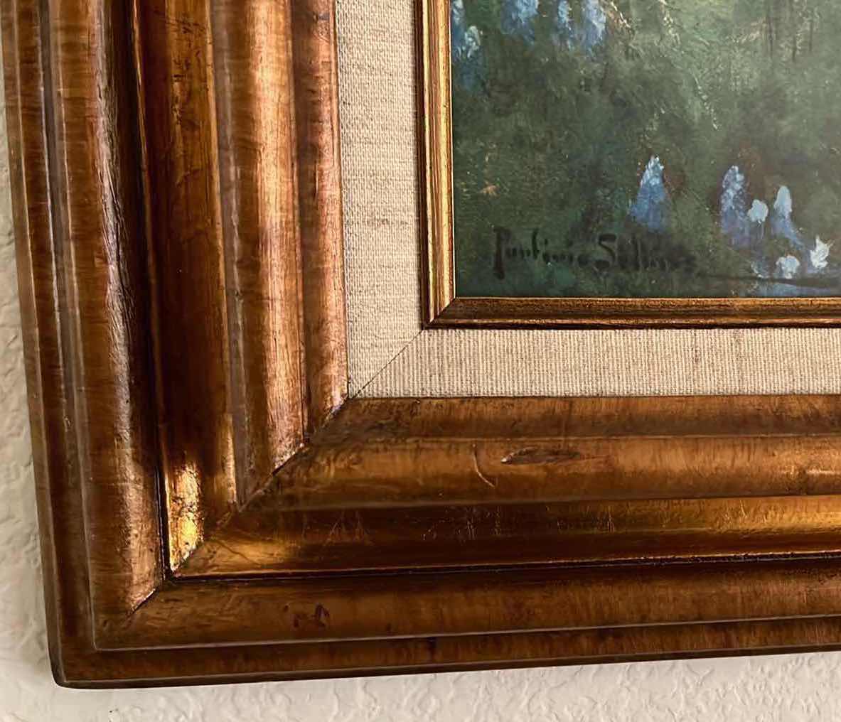 Photo 1 of BLUE BONNET FRAMED REPRINT ARTWORK BY PROFIRIO SALINAS 37” X 31”