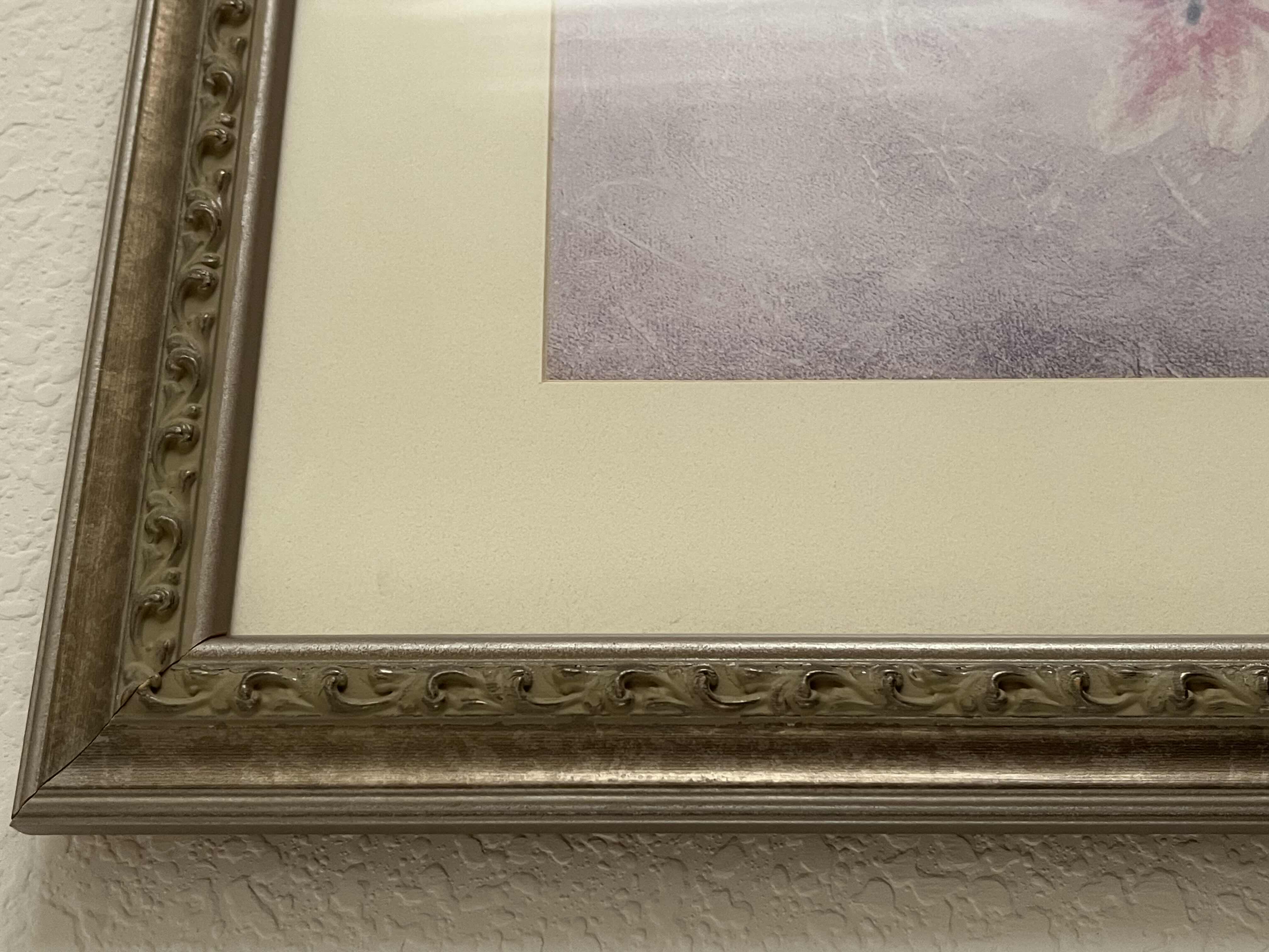 Photo 1 of PINK BLOSSOM FRAMED REPRINT ARTWORK BY DEBRA LAKE 22” X 26”