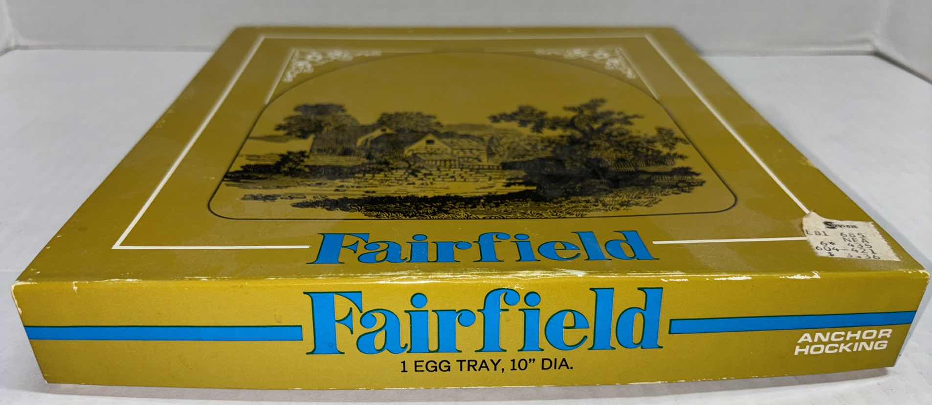 Photo 1 of VINTAGE ANCHOR HOCKING FAIRFIELD CLEAR GLASS 10” EGG TRAY