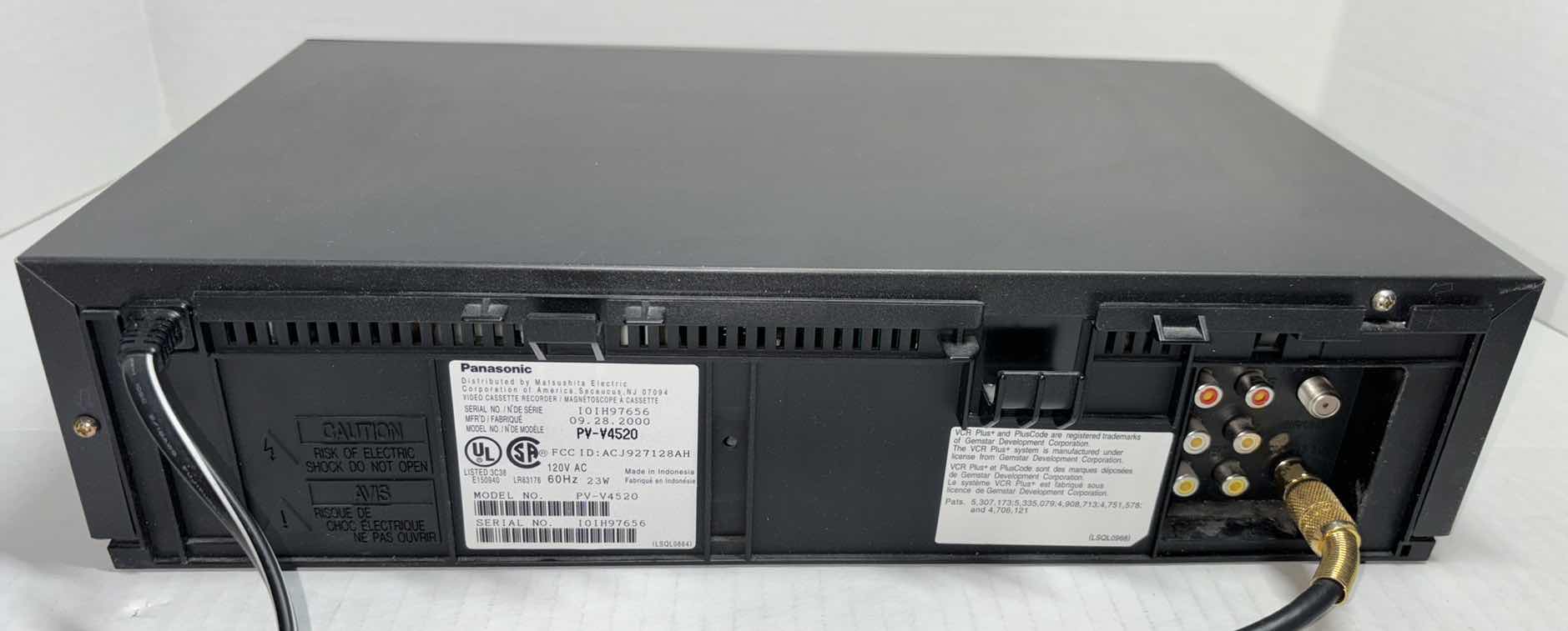 Photo 1 of PANASONIC 4 HEAD HI-FI STEREO OMNIVISION VHS PLAYER W REMOTE CONTROL (MODEL PV-V4520)