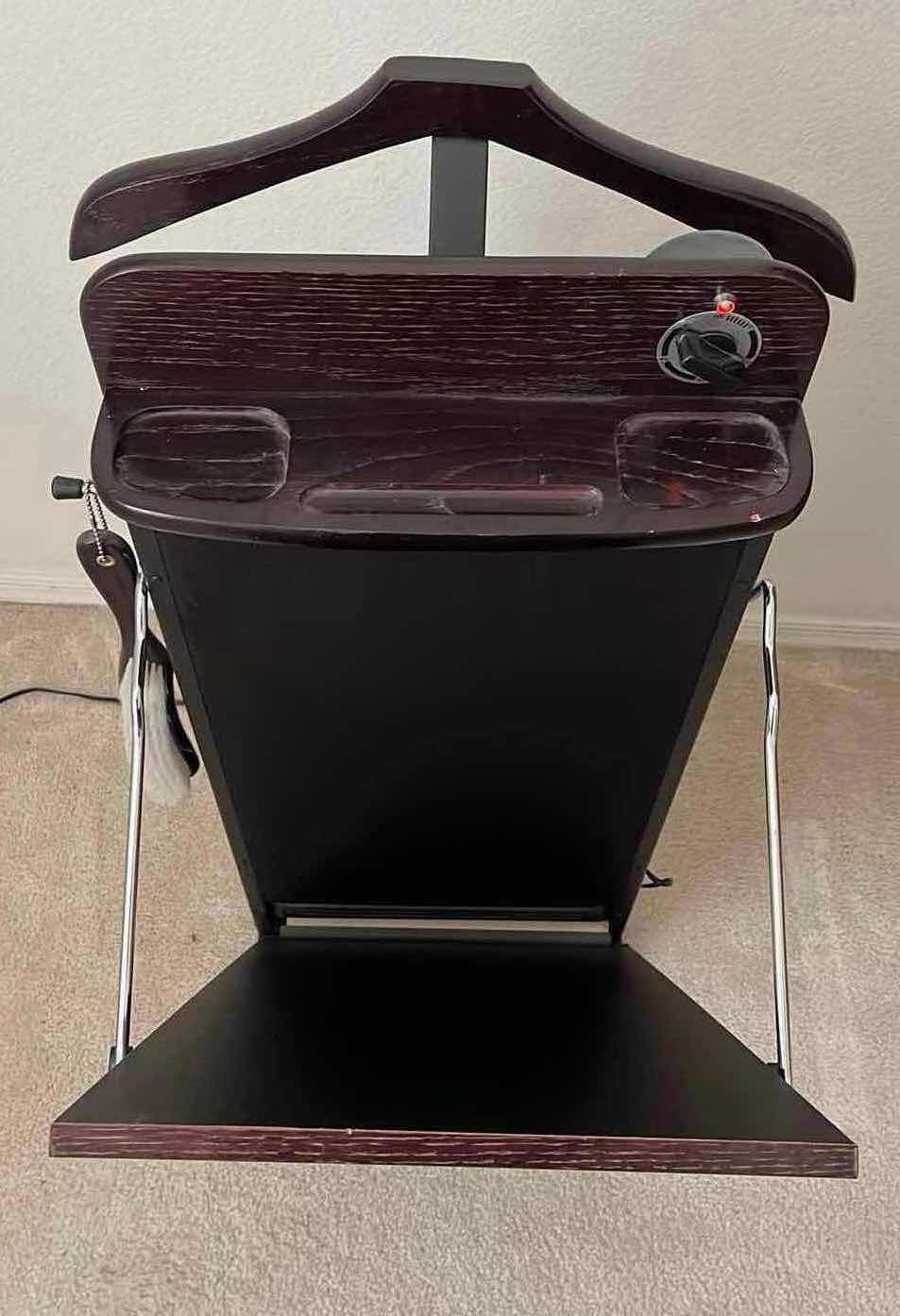 Photo 1 of GARMENT FINISHING EQUIPMENT DARK WOOD FINISH PANTS PRESSER MODEL 8403