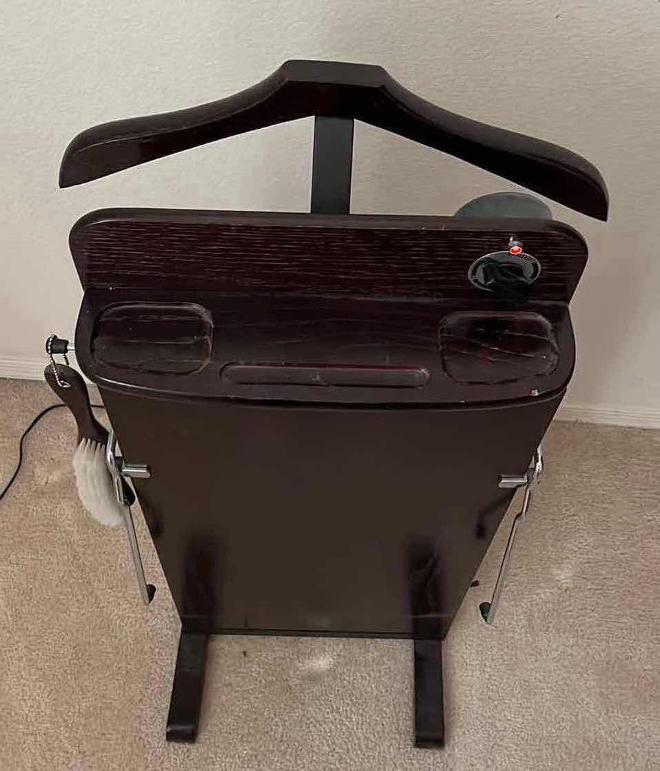 Photo 1 of GARMENT FINISHING EQUIPMENT DARK WOOD FINISH PANTS PRESSER MODEL 8403