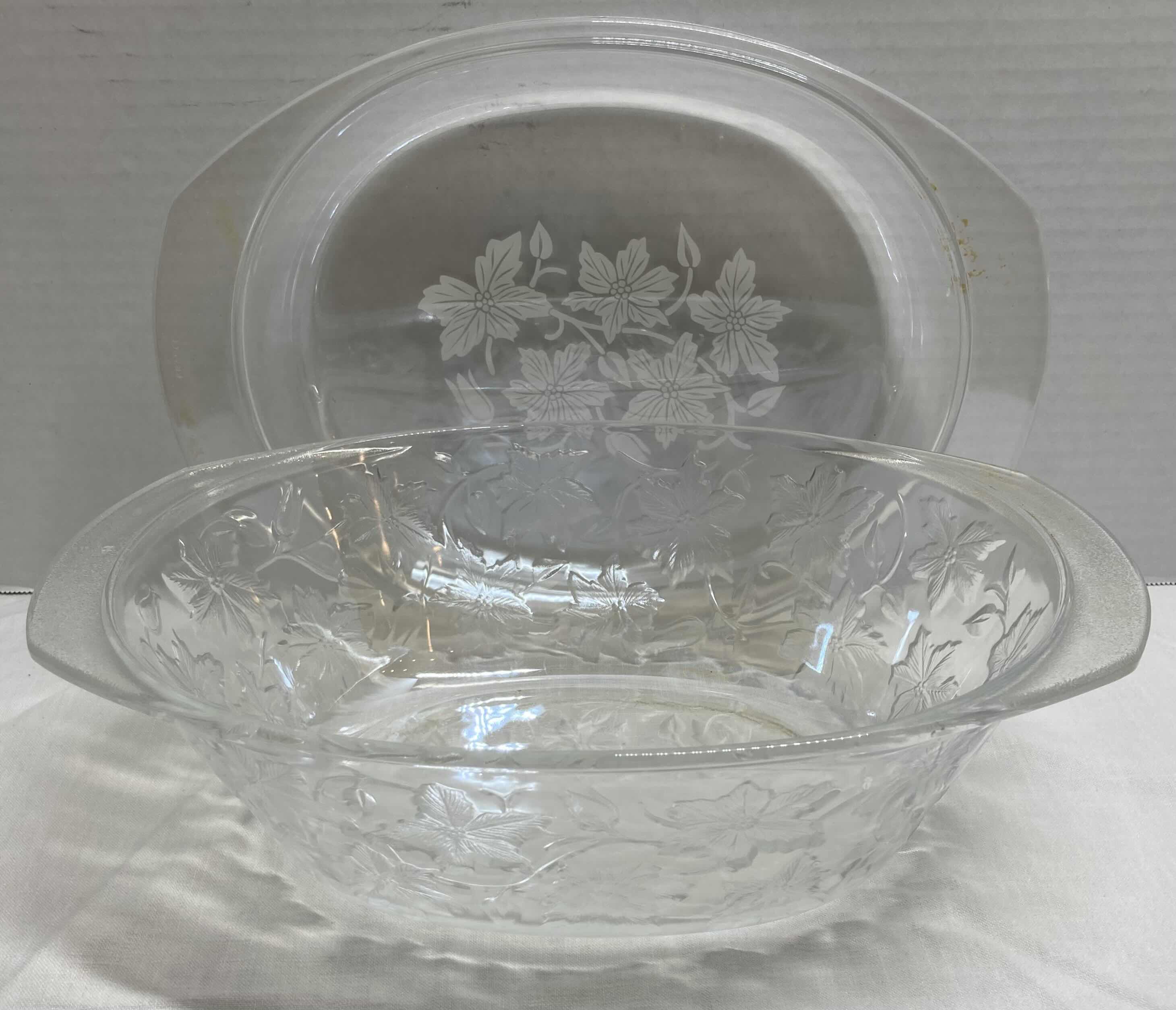 Photo 2 of PRINCESS HOUSE FANTASIA GLASS OVAL CASSEROLE DISH W LID 13” X 9” H5.5”