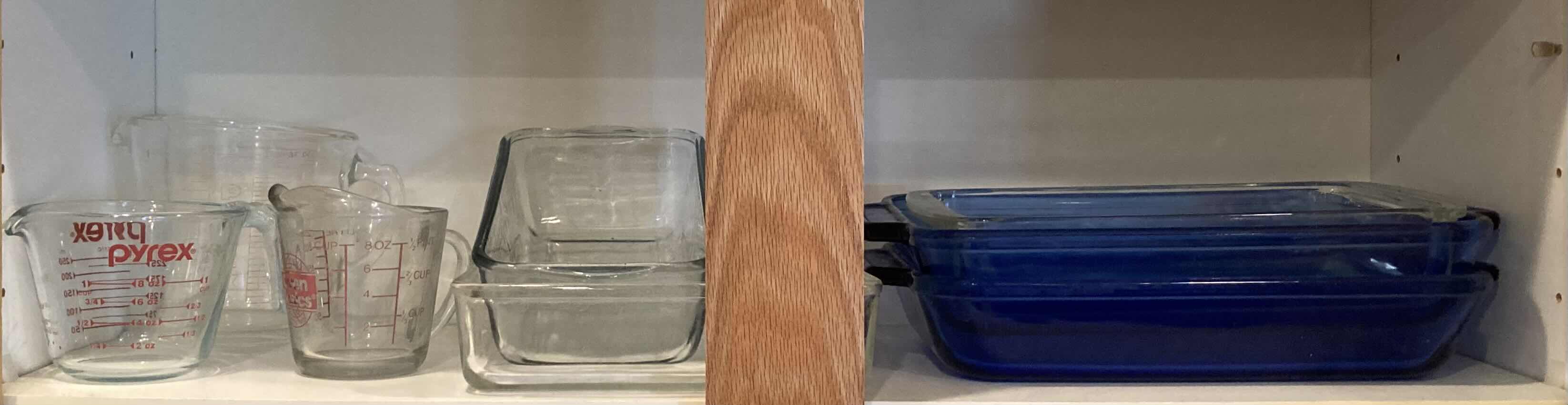 Photo 1 of CONTENTS OF CABINET- BAKING PANS VARIOUS STYLES/SIZES & MEASURING CUPS