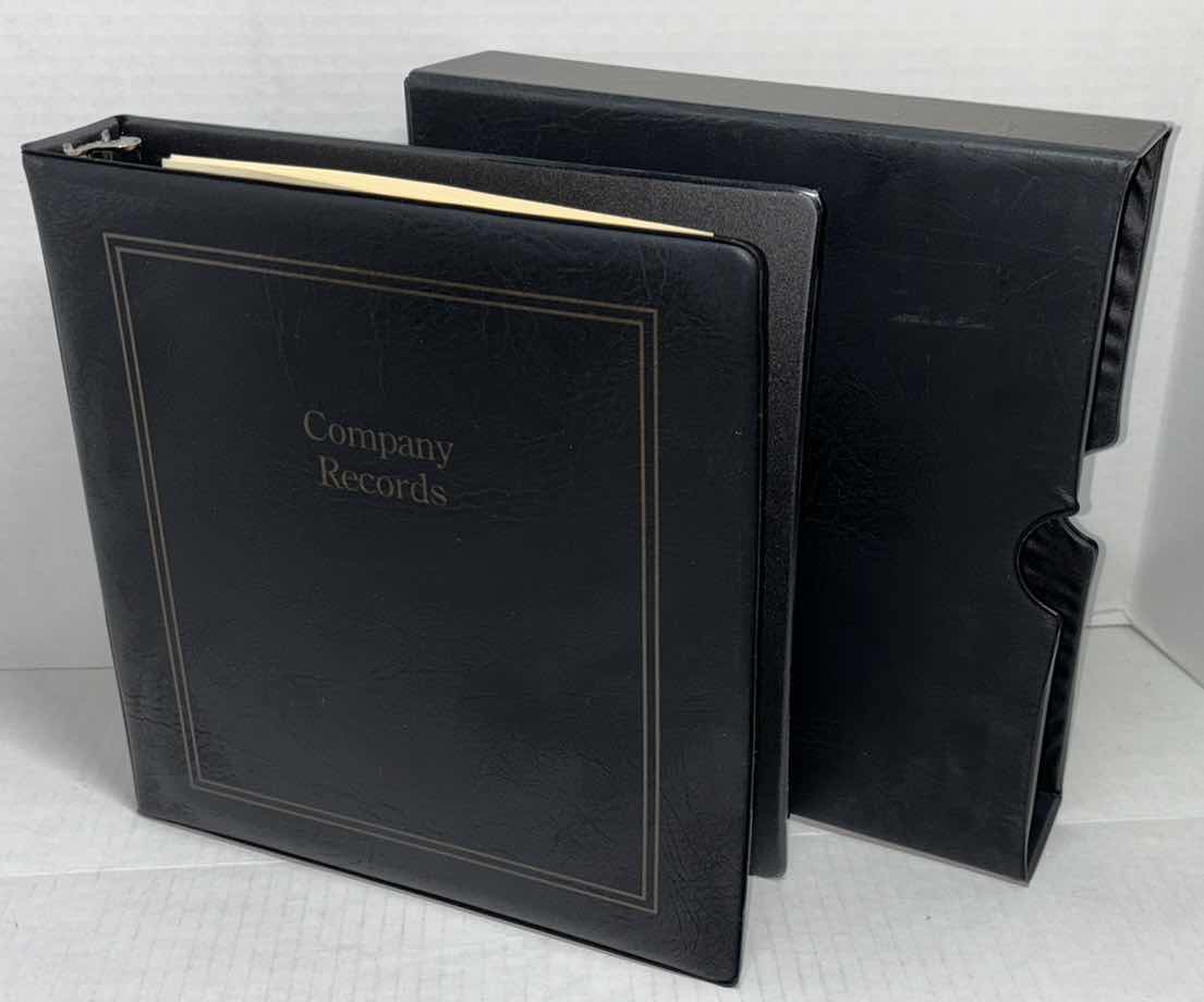 Photo 1 of CORPORATE RECORDS 3-RING BINDERS & SLIP CASES (6)