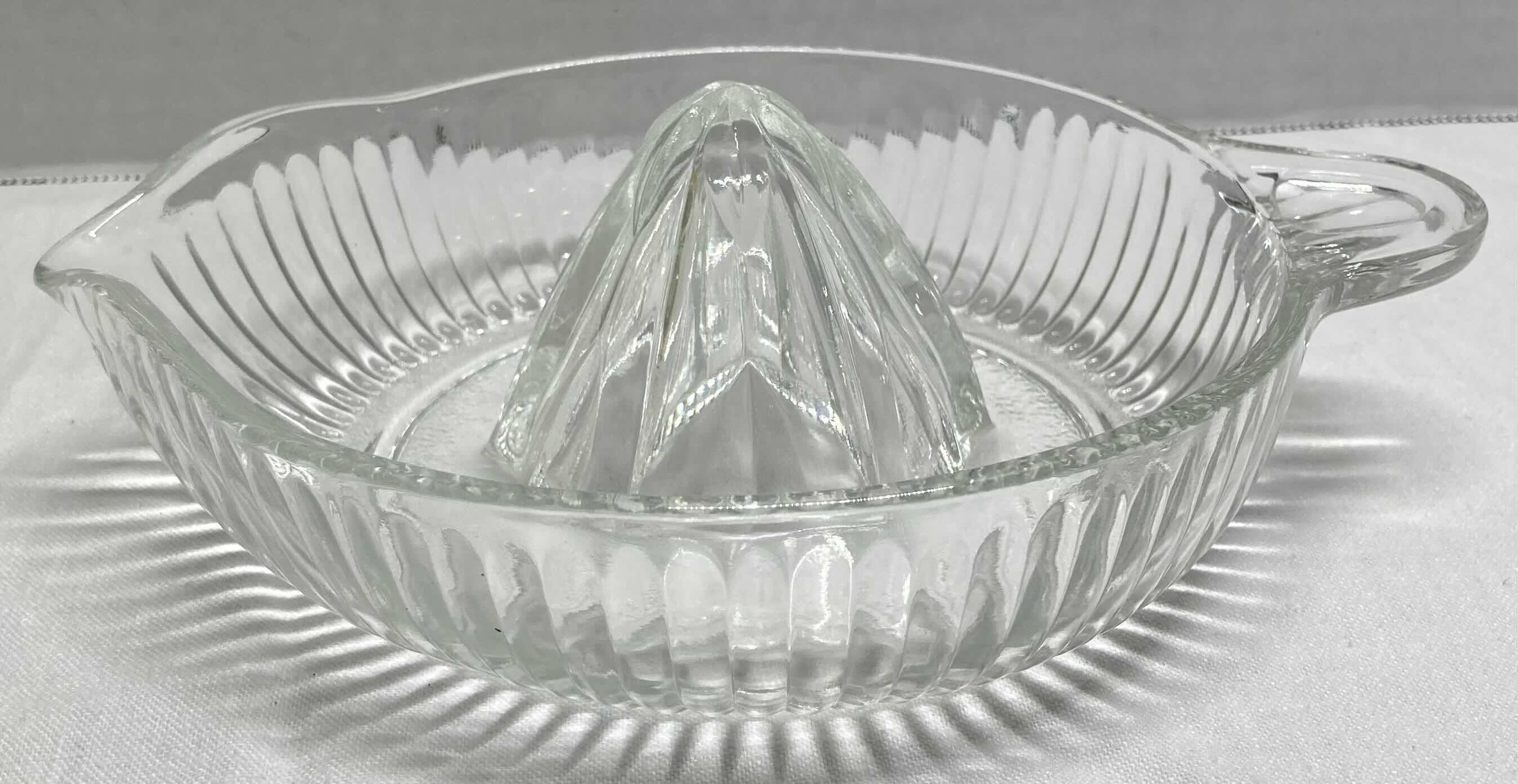 Photo 1 of PYREX GLASS LEMONADE PITCHERS W GLASS JUICER