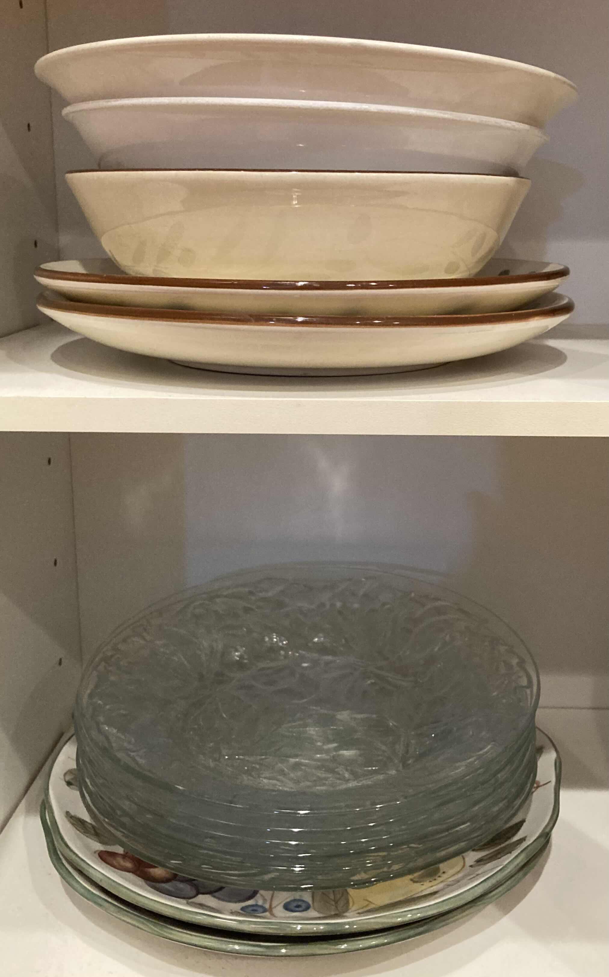 Photo 1 of CONTENTS OF CABINET- PLATES, BOWLS & COFFEE MUGS