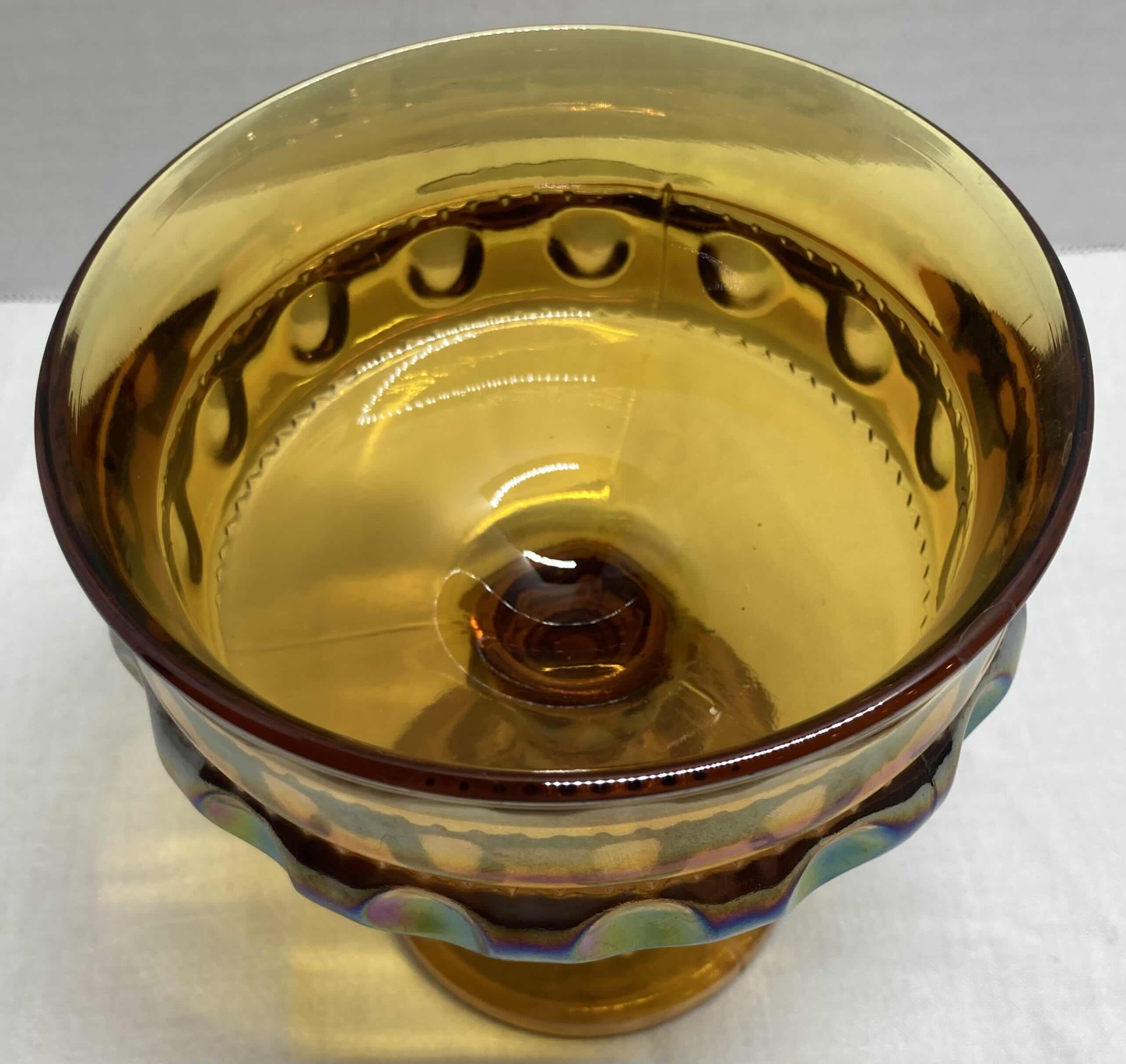 Photo 1 of INDIANA KINGS GLASS GOLD CROWN GOBLET