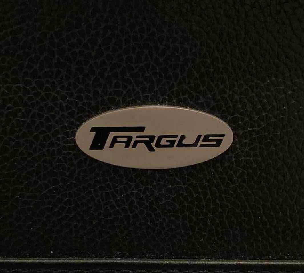 Photo 1 of TARGUS BLACK LEATHER LAPTOP BRIEFCASE 18.5” X 15”