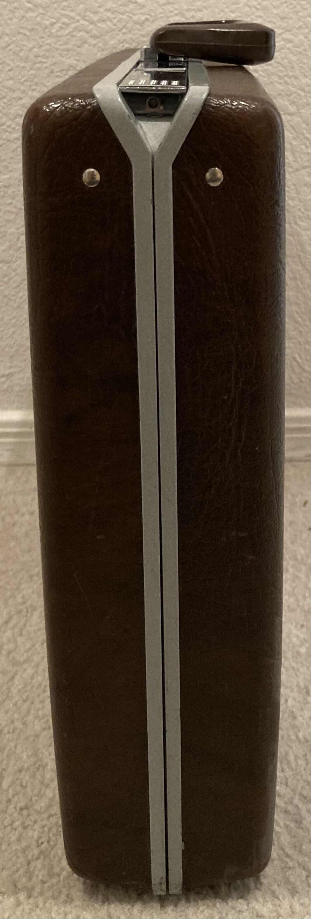 Photo 1 of SAMSONITE BROWN HARD SHELL COMBINATION LOCK BRIEFCASE 18” X 12.75” (READ NOTES)