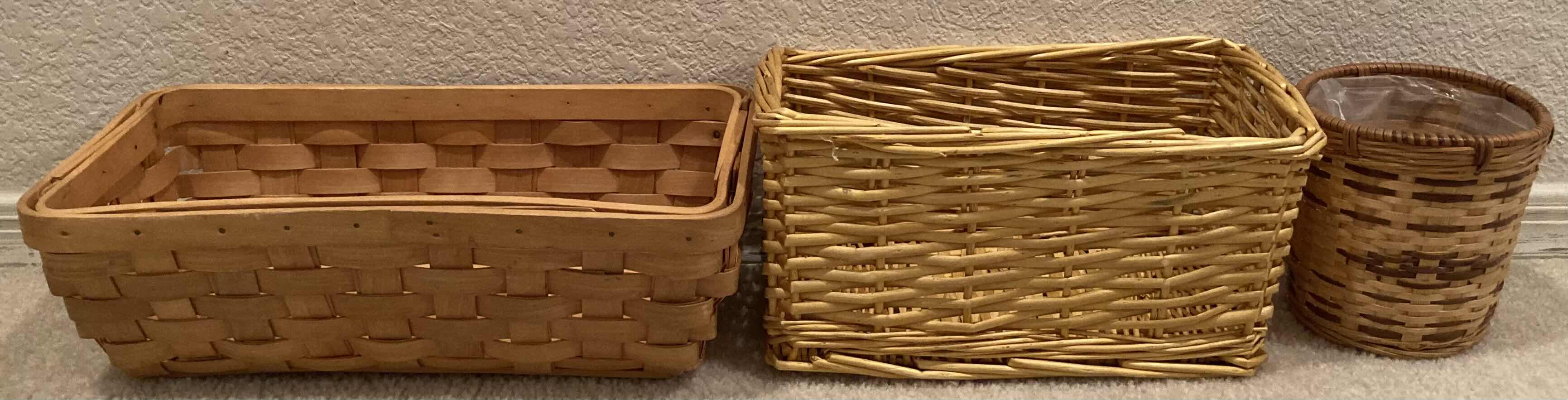 Photo 1 of BASKETS VARIOUS STYLES & SIZES (10)